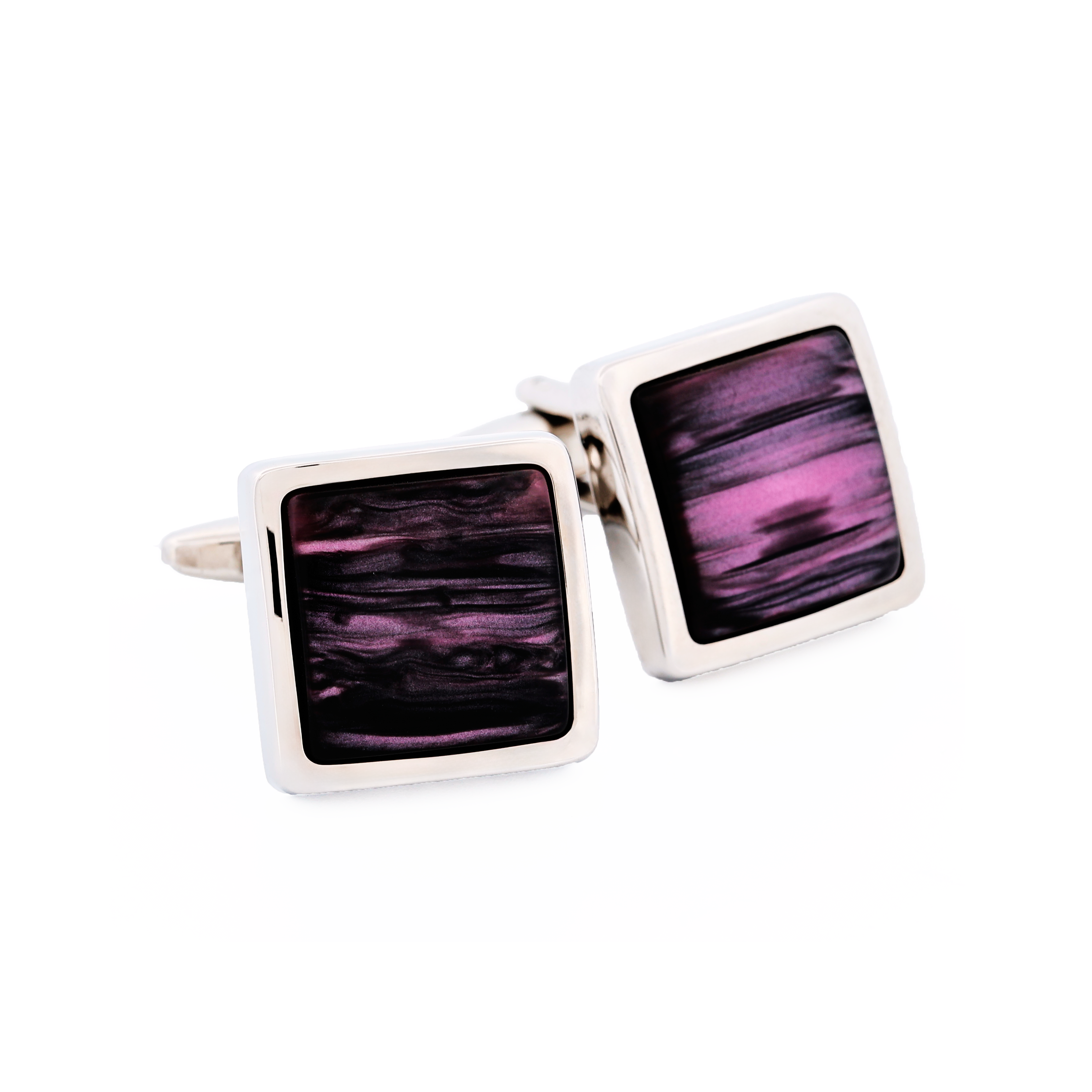 Pink Venitian Glass Cufflinks