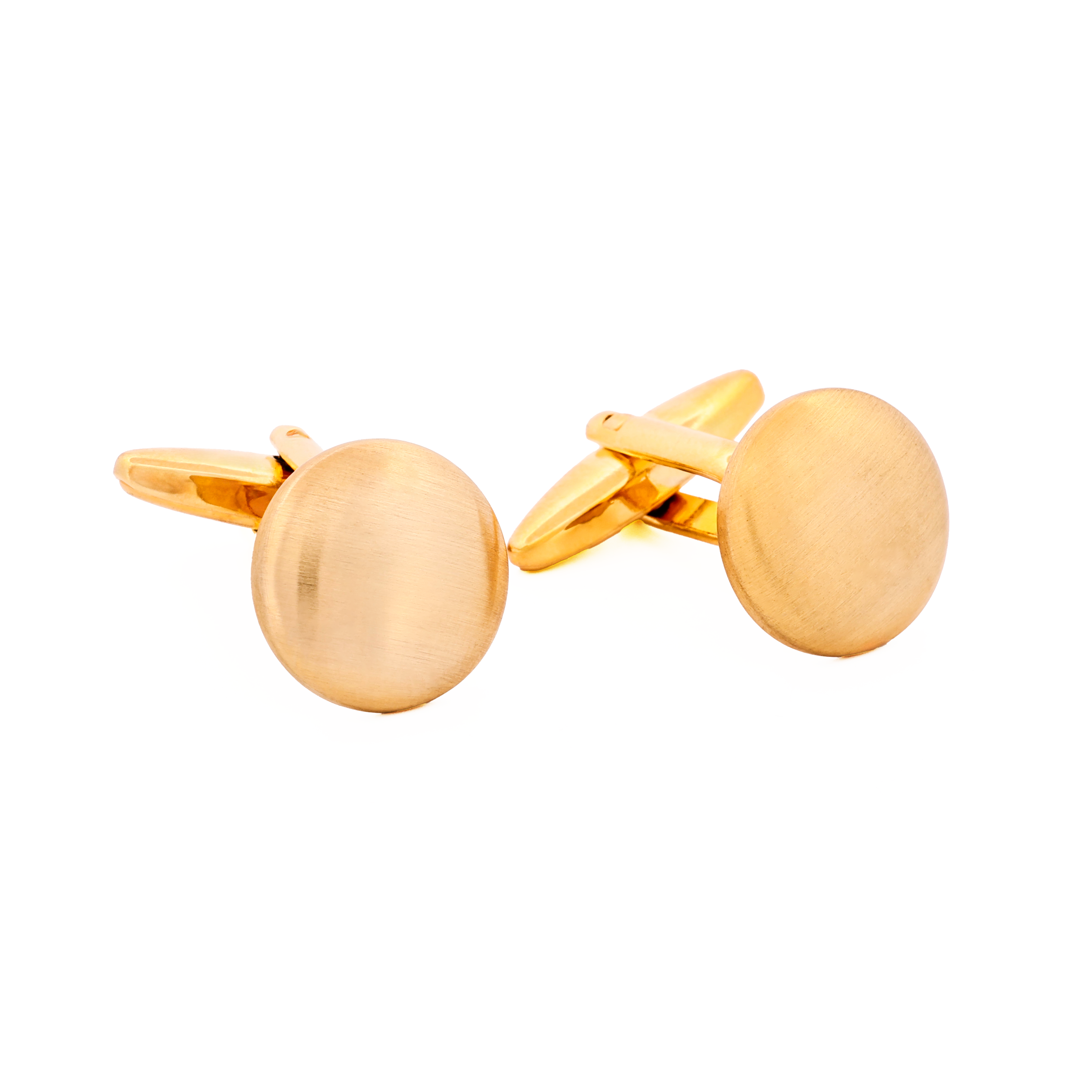 Brush Gold Plated Cufflinks