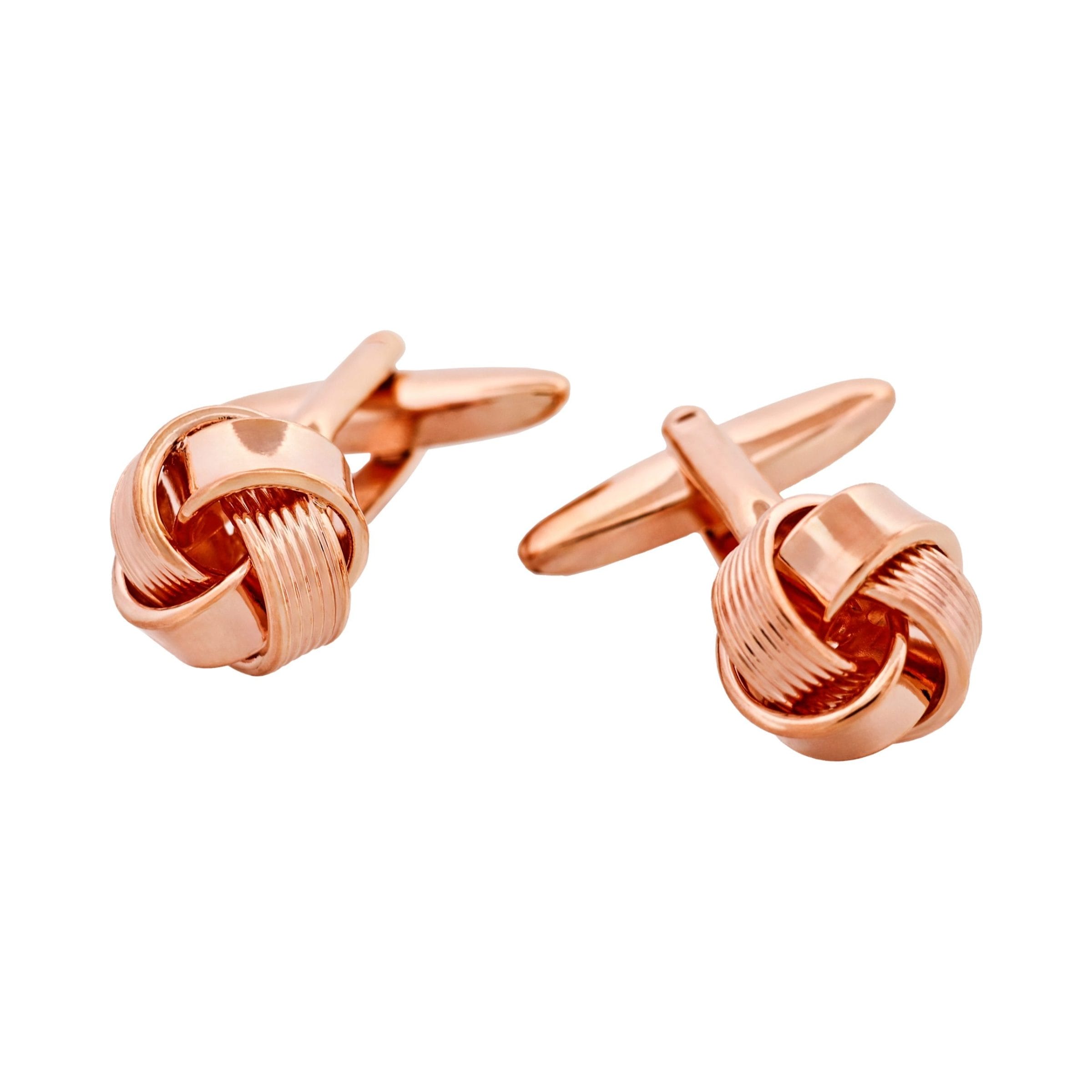 Rose Gold Plated Knot Cufflinks