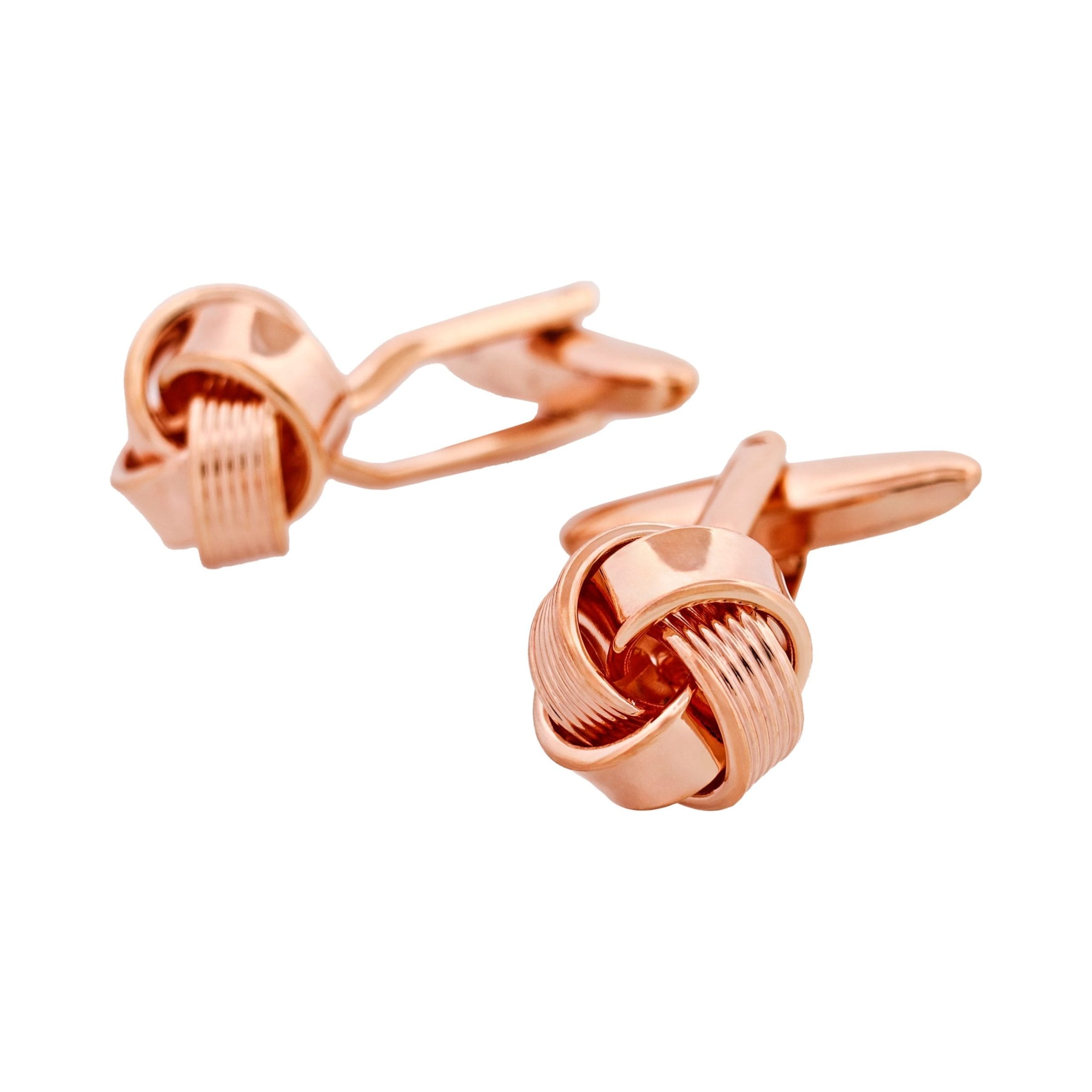 Rose Gold Plated Knot Cufflinks
