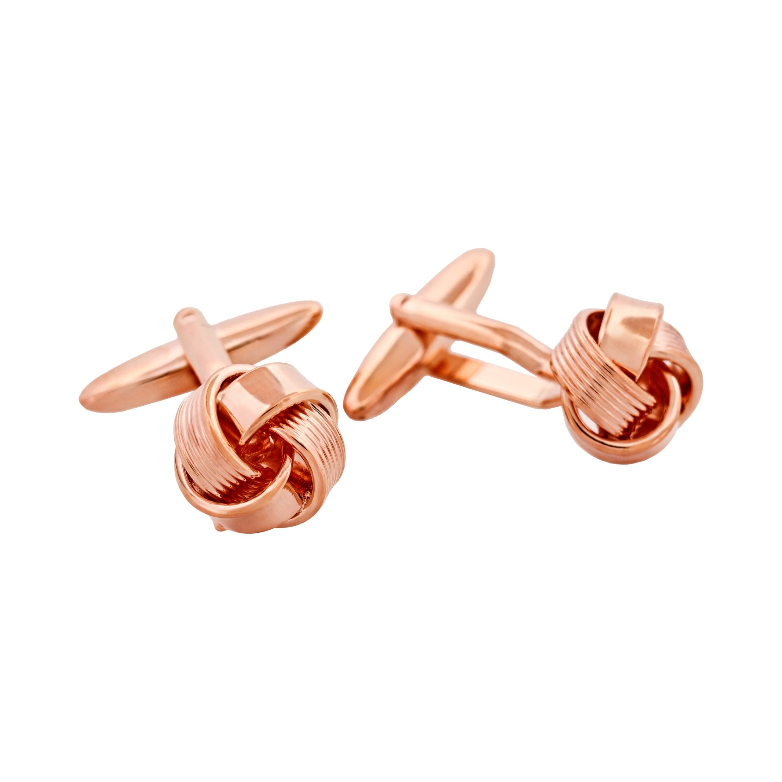 Rose Gold Plated Knot Cufflinks