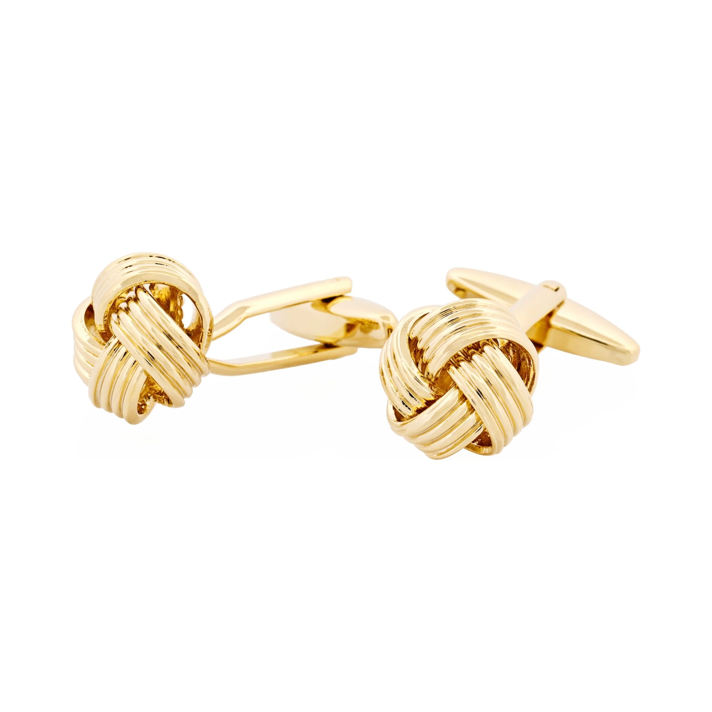 Gold Plated Knot Cufflinks