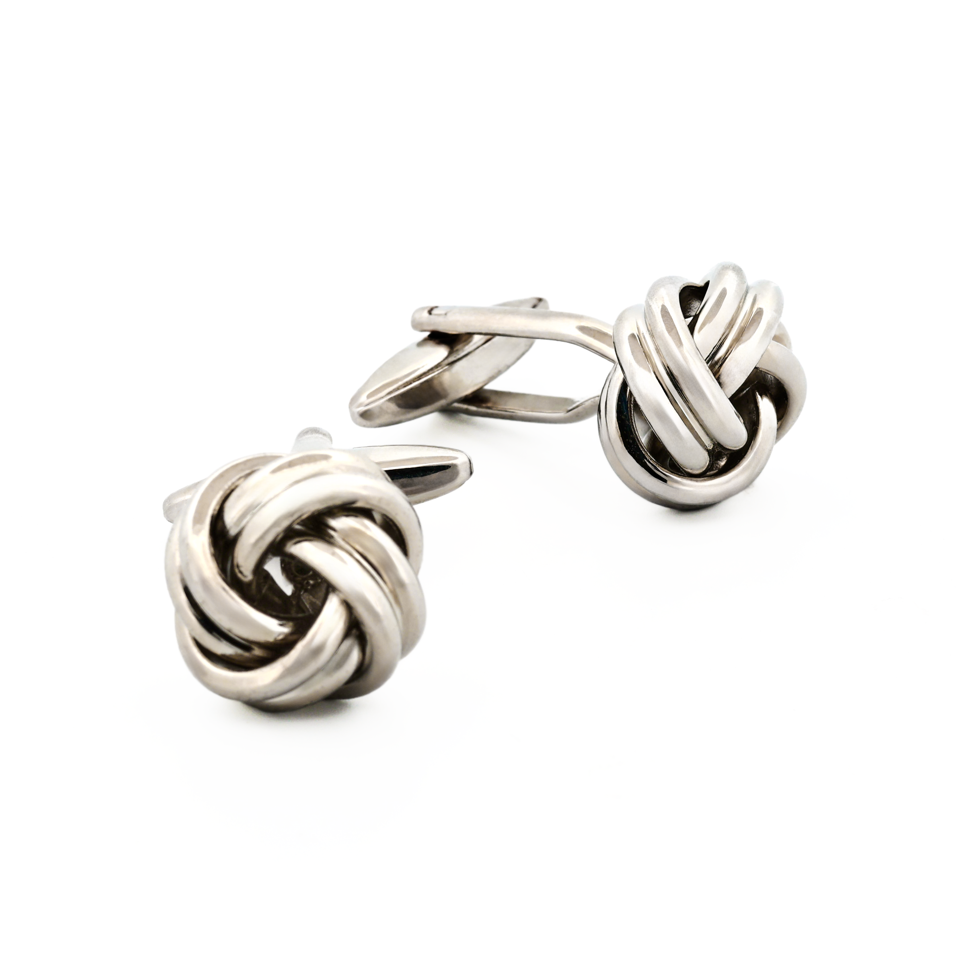Rhodium Gun Metal Large Knots