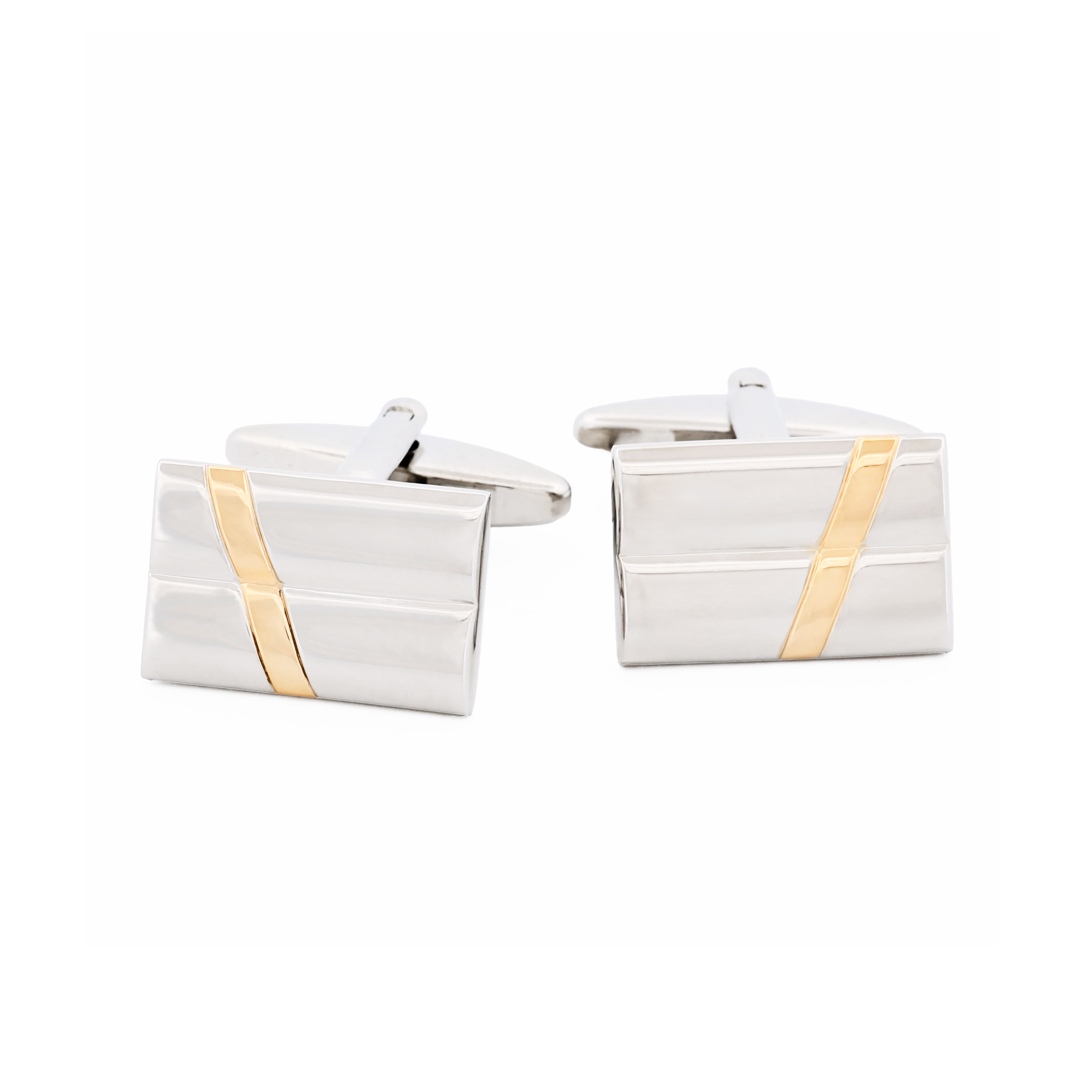 Rhodium Gold Plated Cufflinks