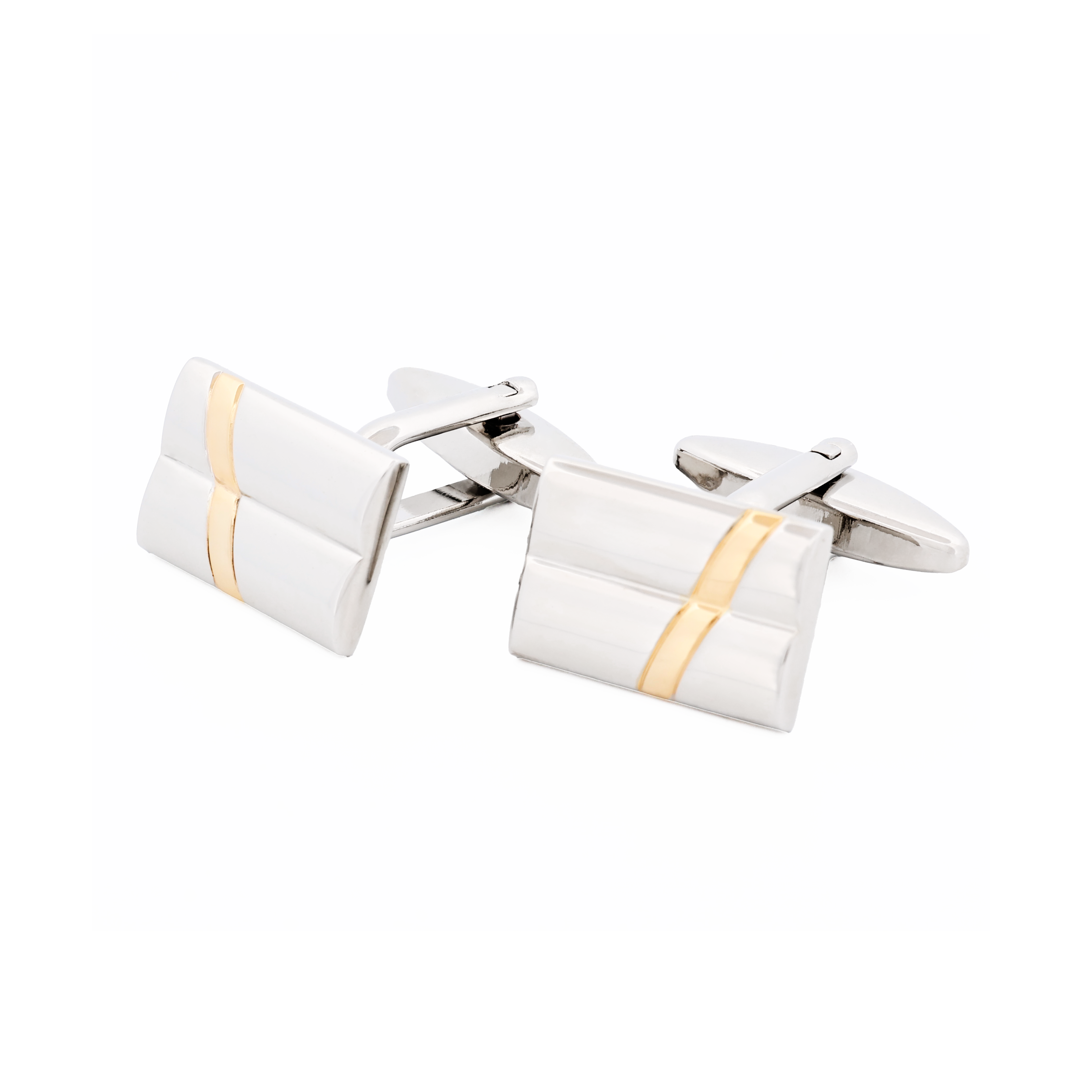 Rhodium Gold Plated Cufflinks