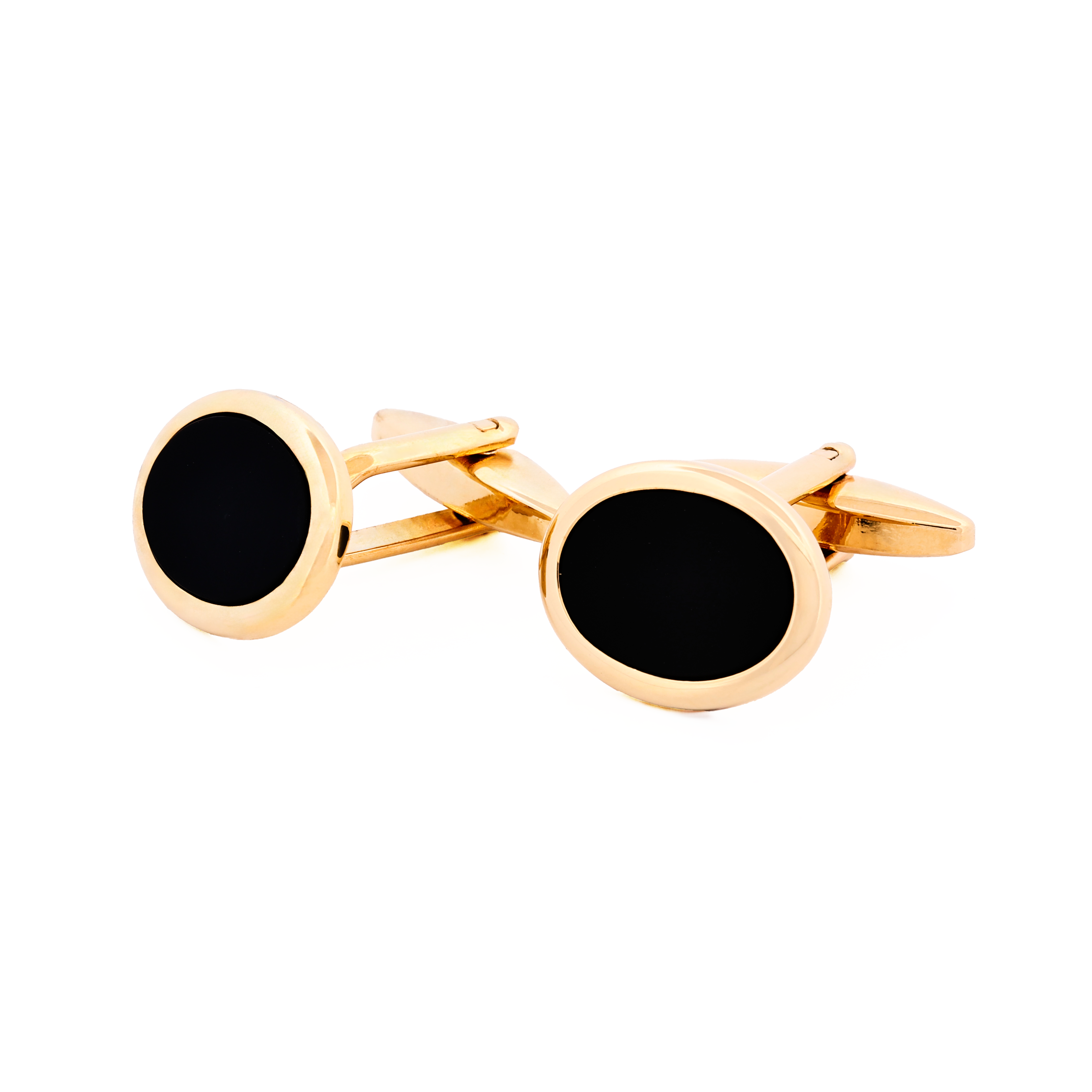 Onyx Gold Plated Cufflinks