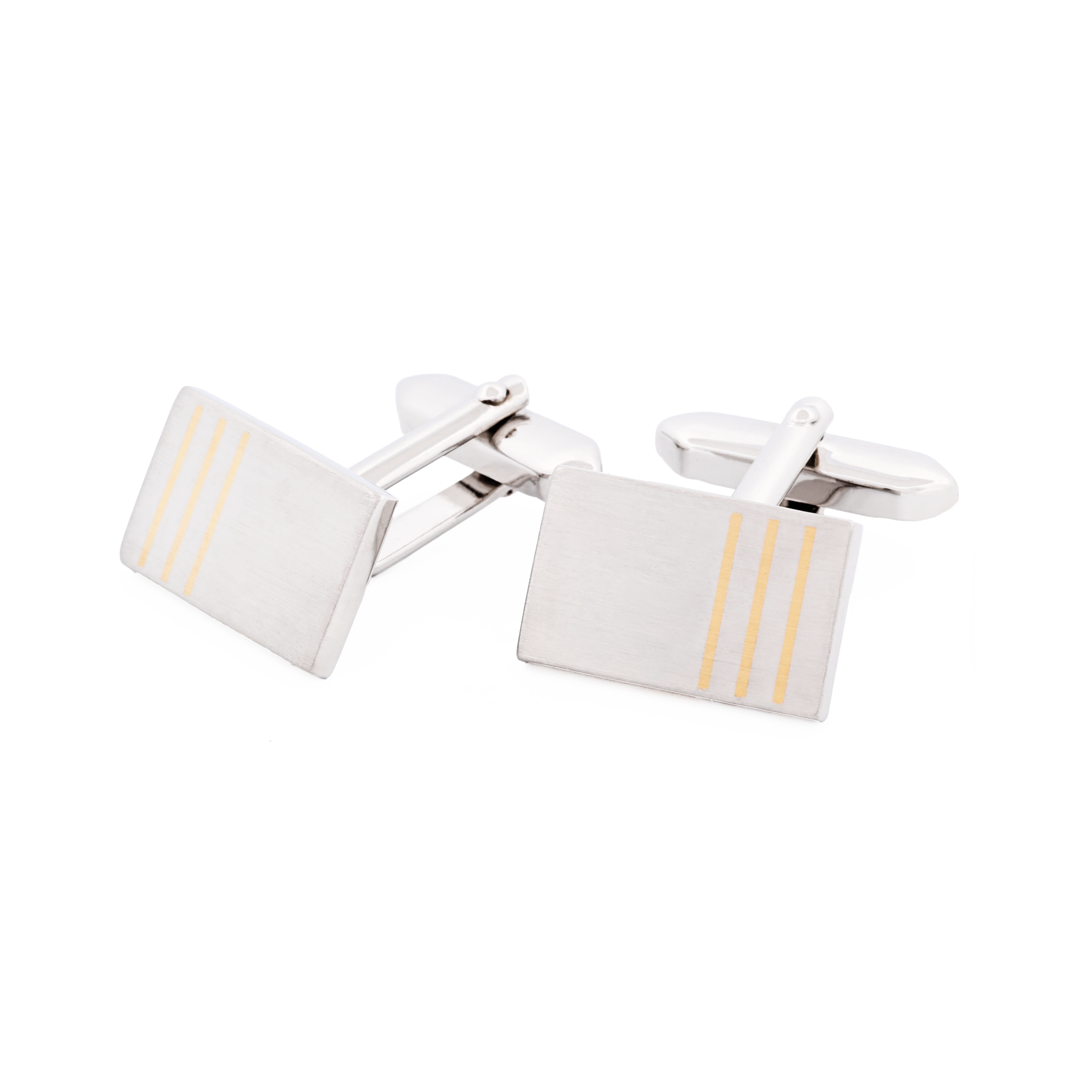 Rhodium Gold Plated Cufflinks