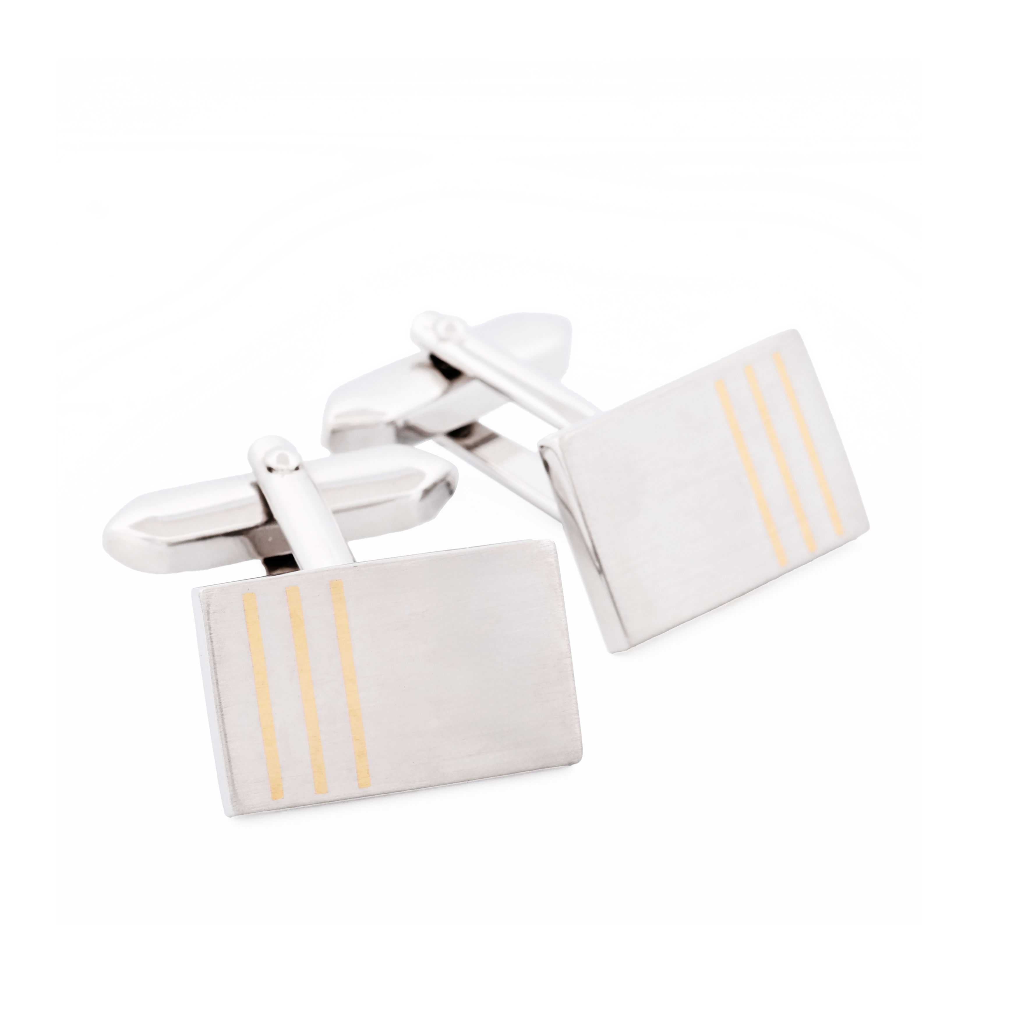 Rhodium Gold Plated Cufflinks