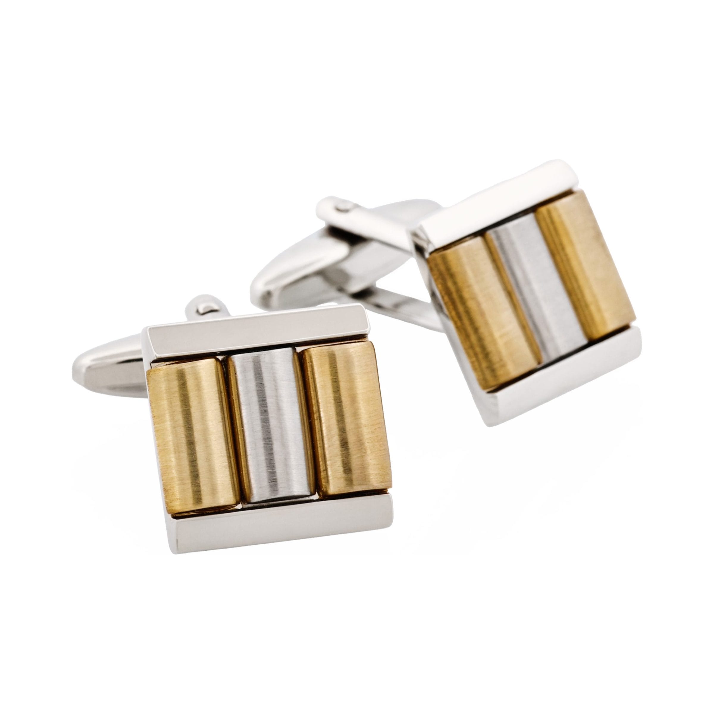 Rhodium & Gold Plated Cufflinks