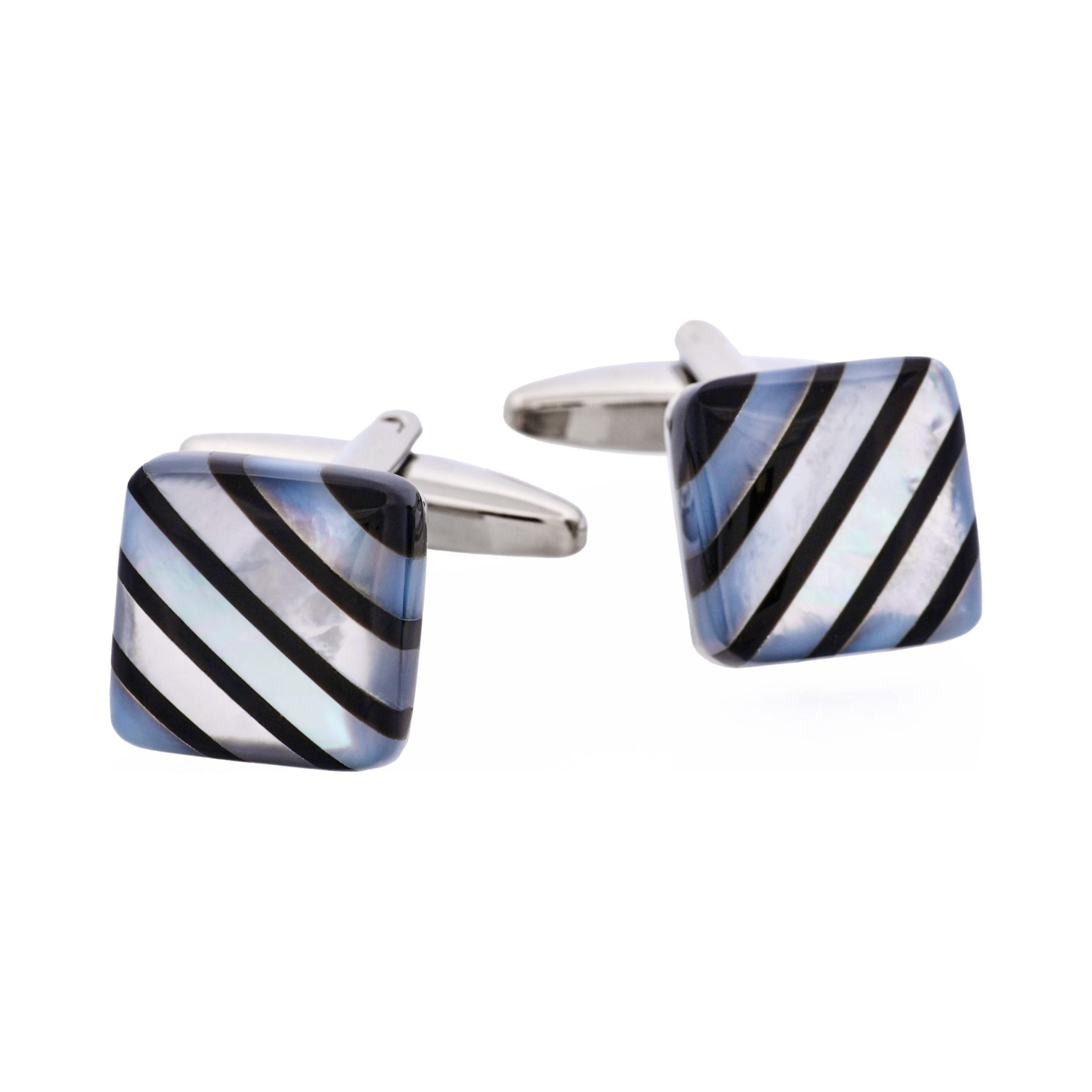 Onyx & Mother Of Pearl Square Shape Cufflinks