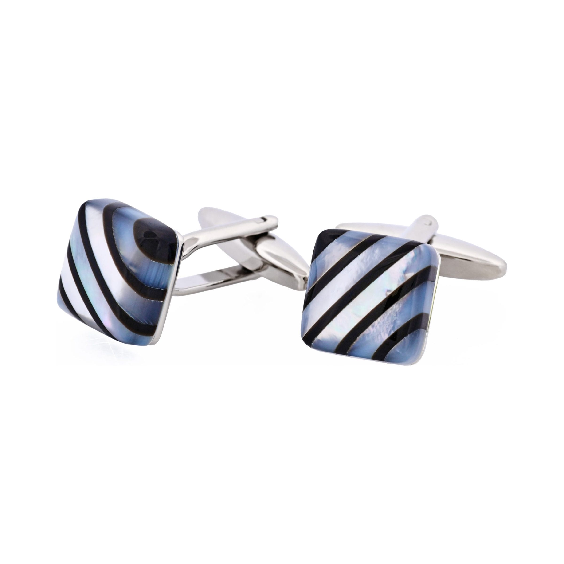 Onyx & Mother Of Pearl Square Shape Cufflinks
