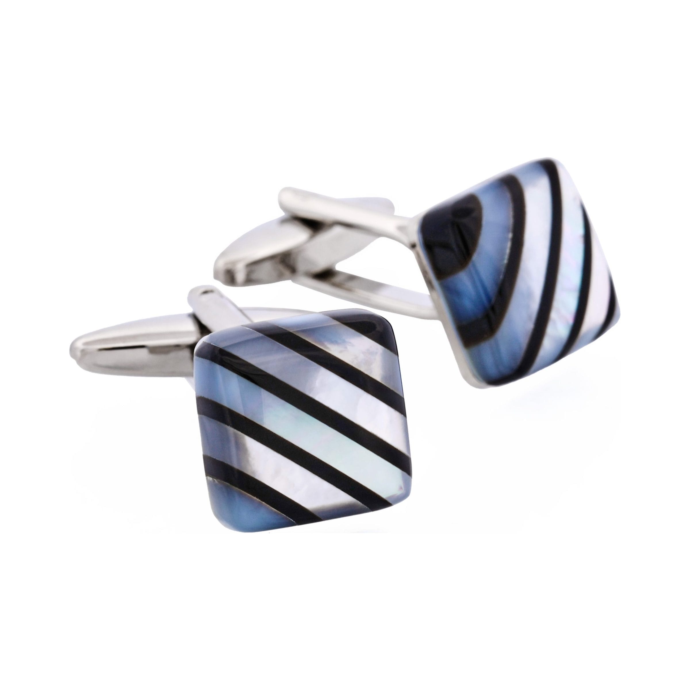 Onyx & Mother Of Pearl Square Shape Cufflinks