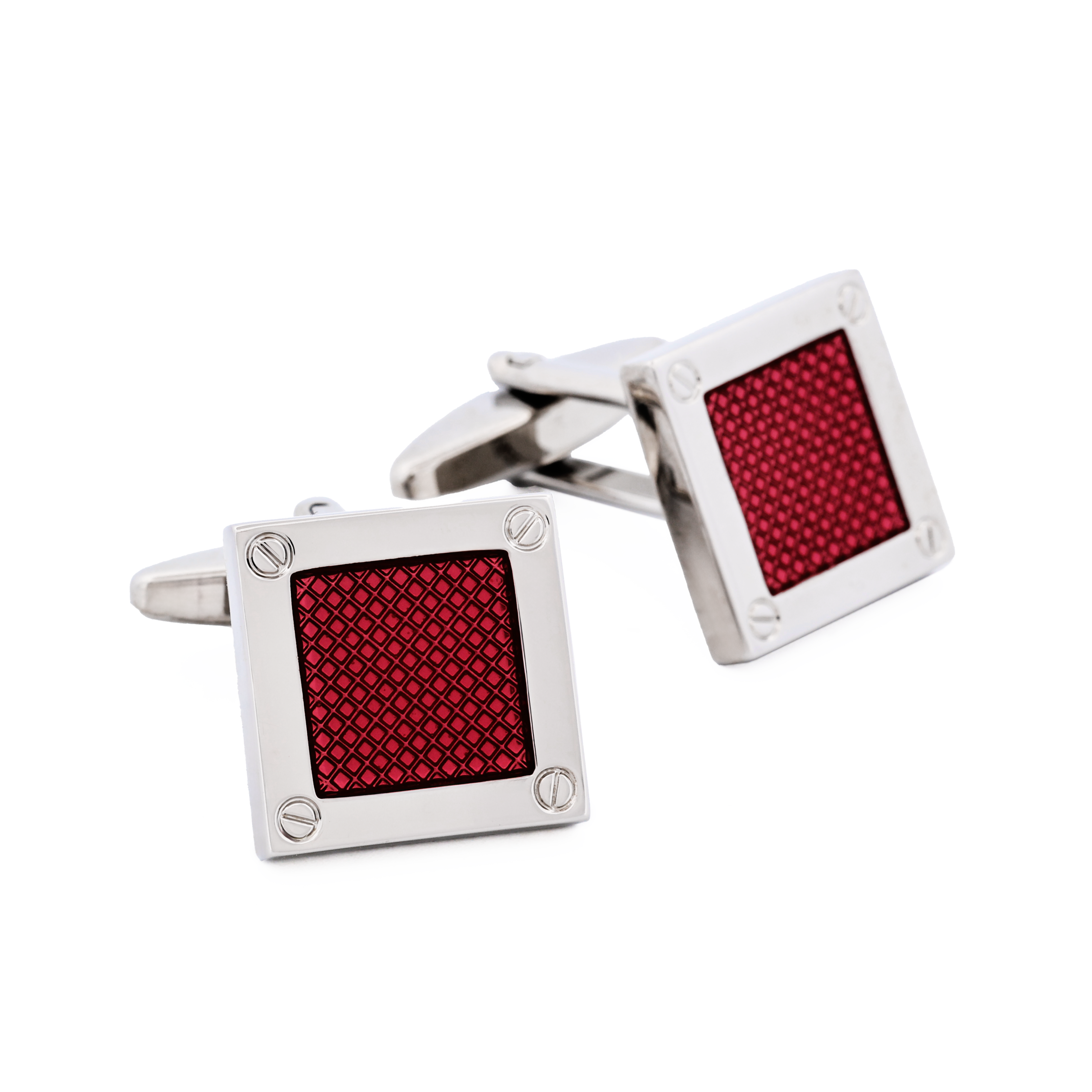 Pink enamel Cufflinks