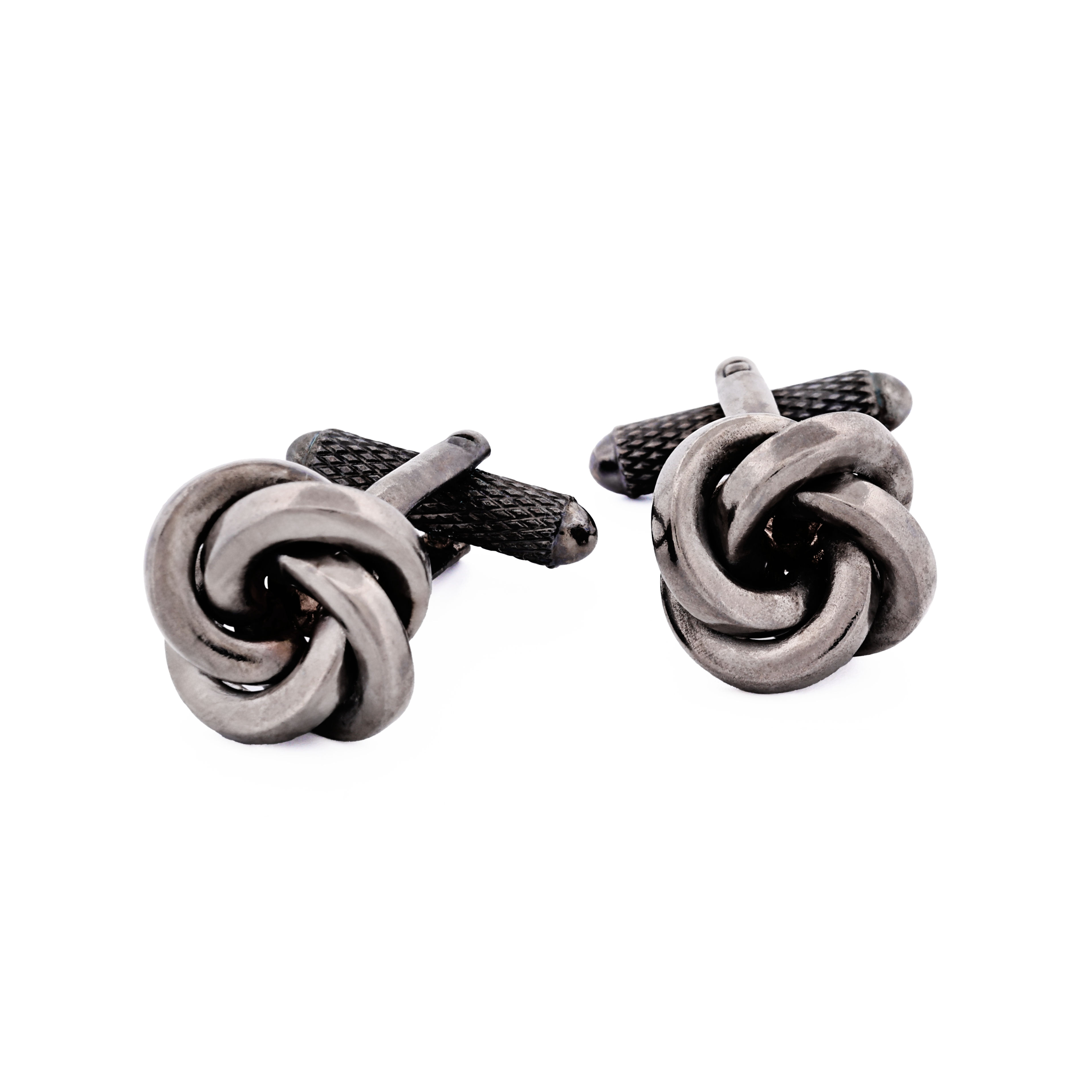 Gun Metal Knot Cufflinks