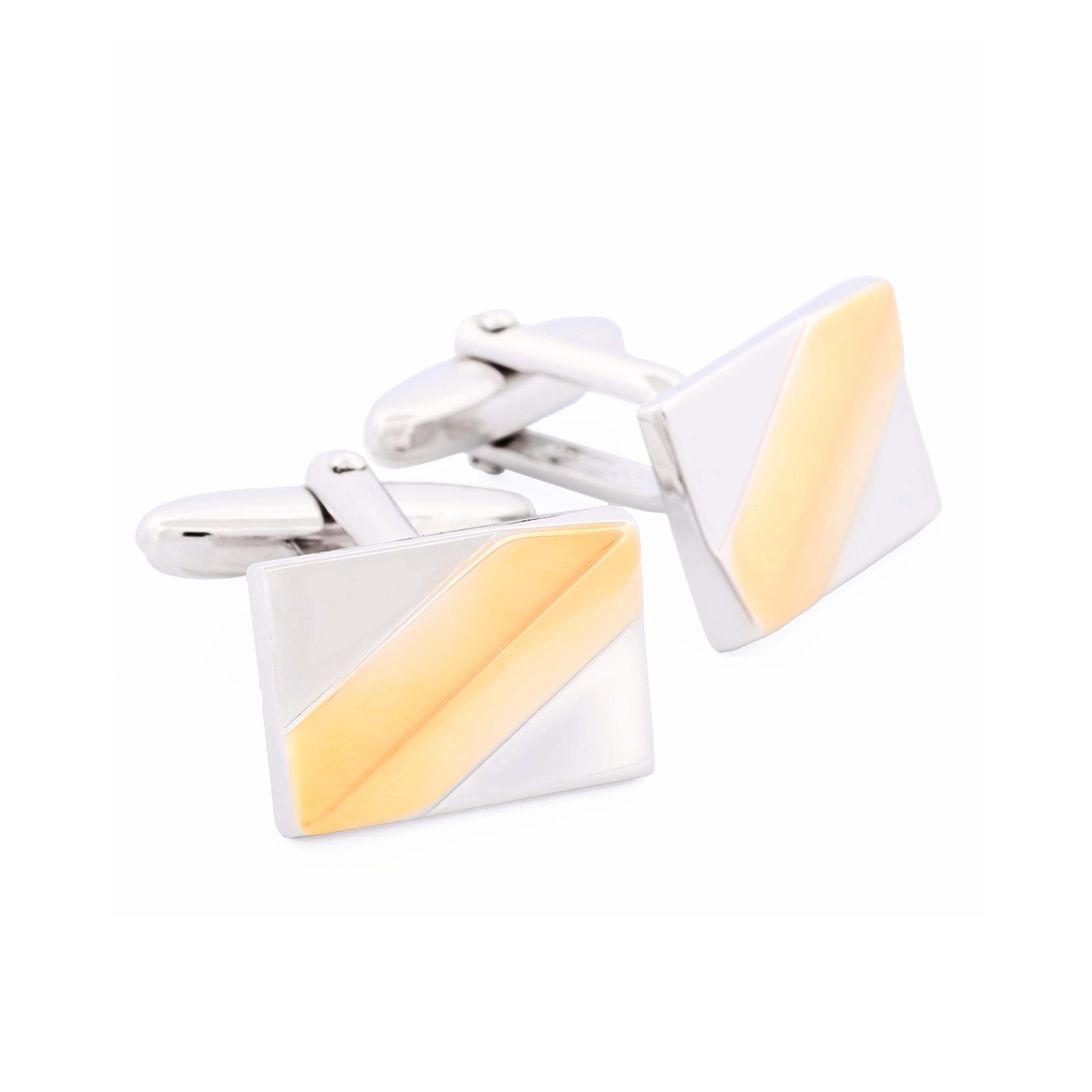Rhodium Gold Plated Cufflinks