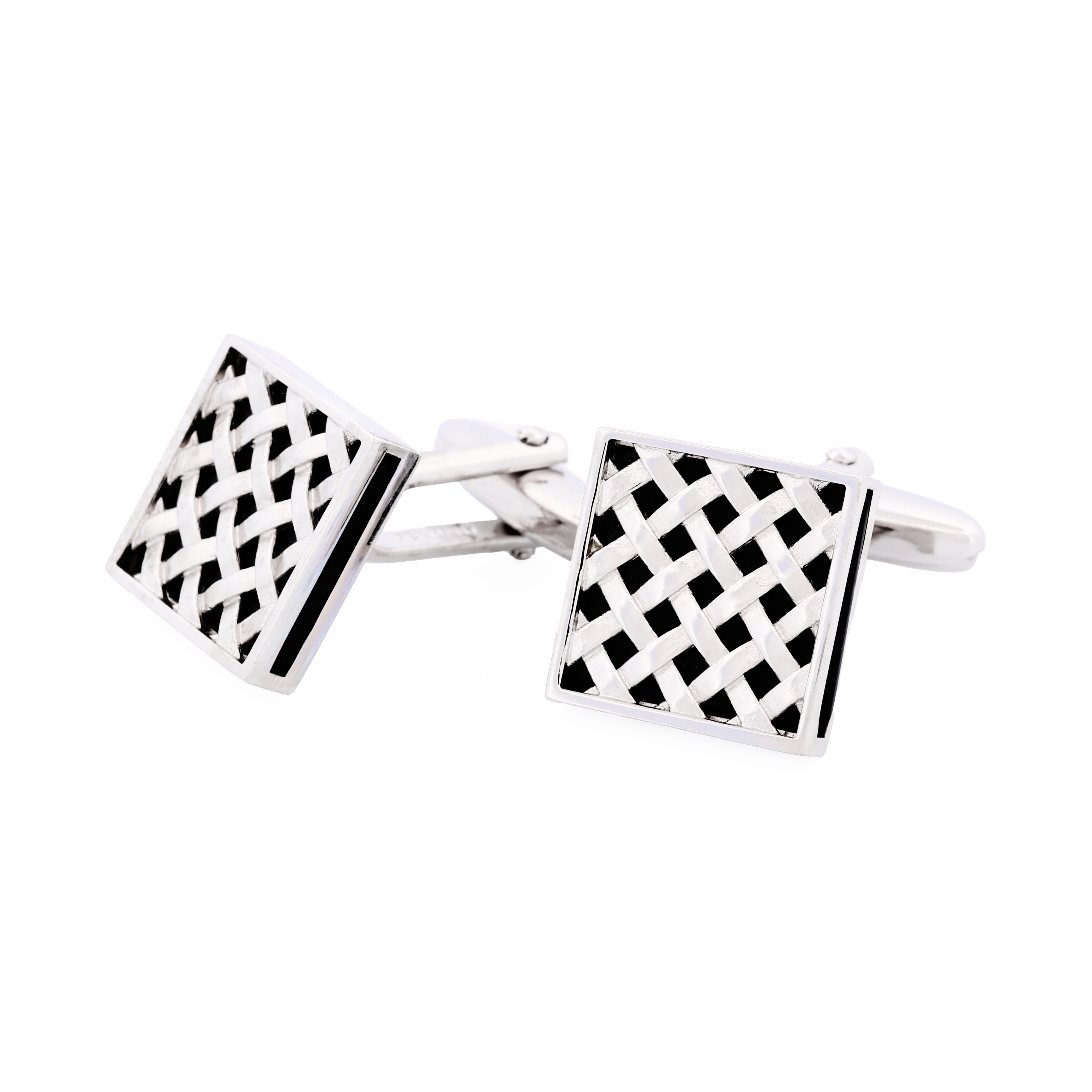 Rhodium Plated Cufflinks