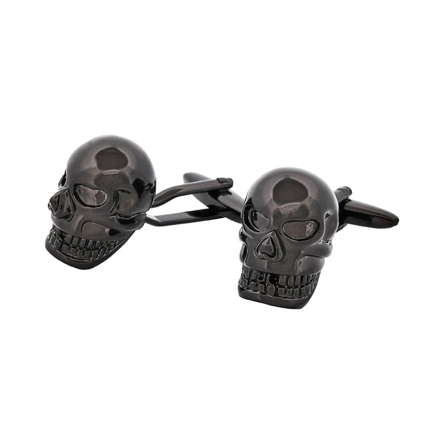 Black plated Skull Cufflinks