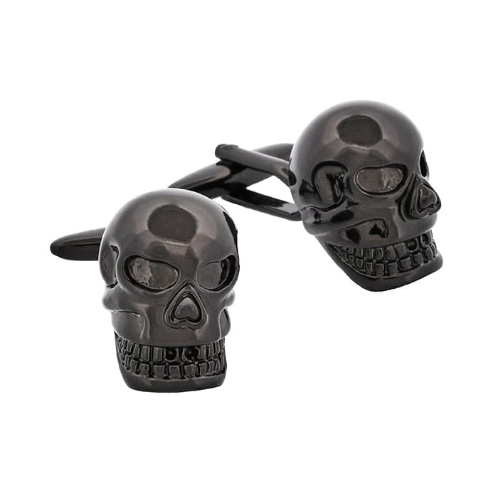 Black plated Skull Cufflinks