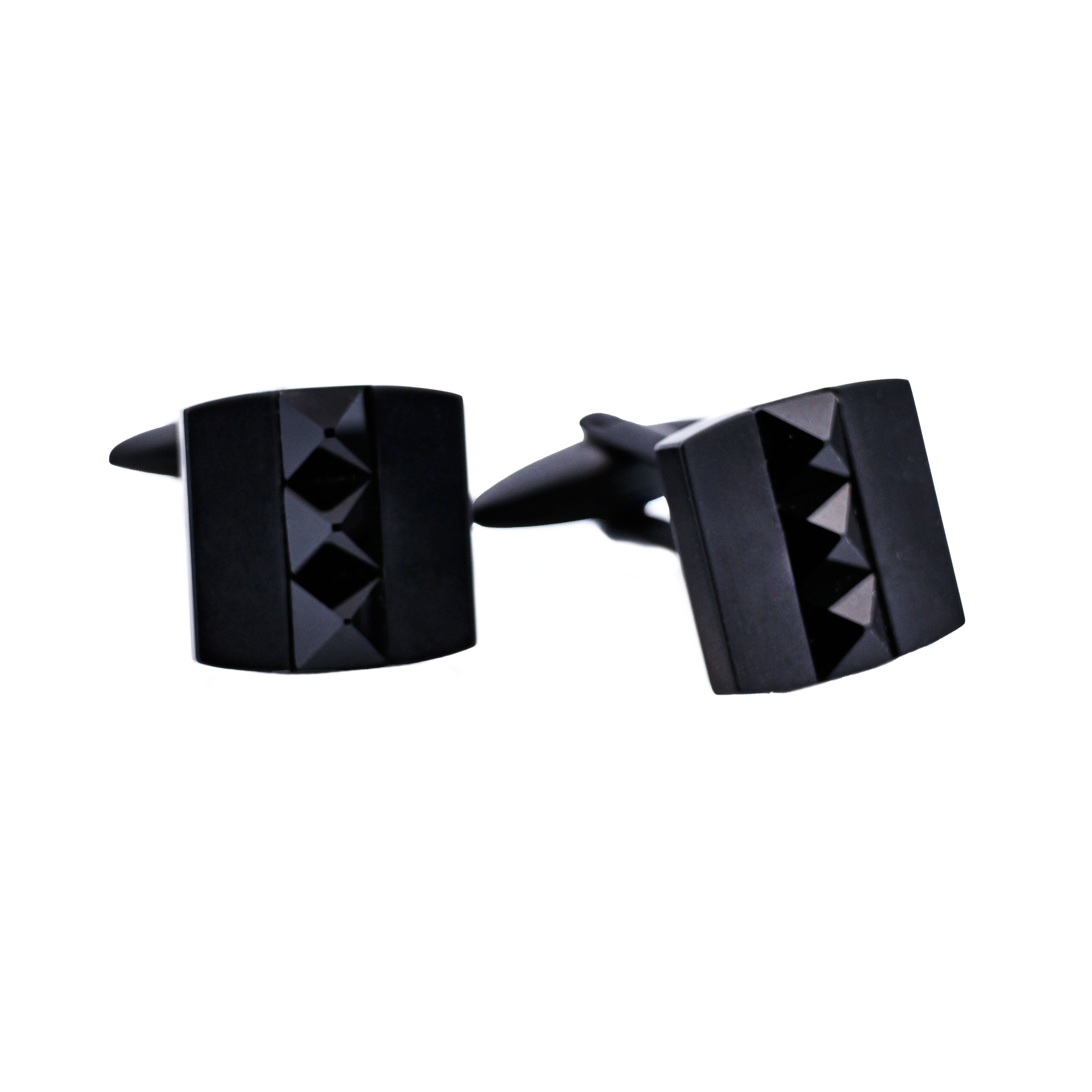 Stainless Steel Ion Plated Black Cufflinks
