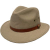 2830 -  Canvas Hat with Leather Band