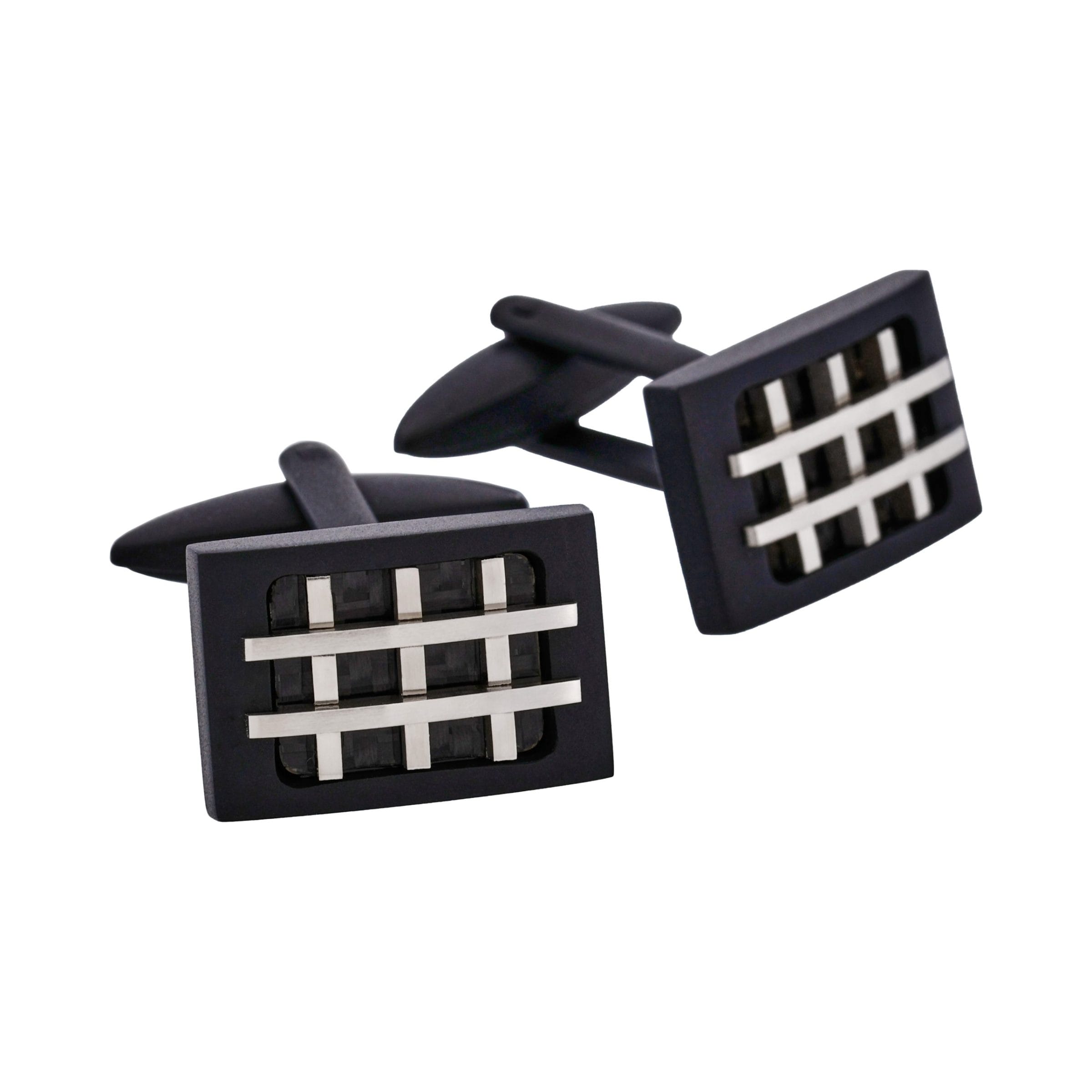 Ion Plated Black Steel Cufflinks