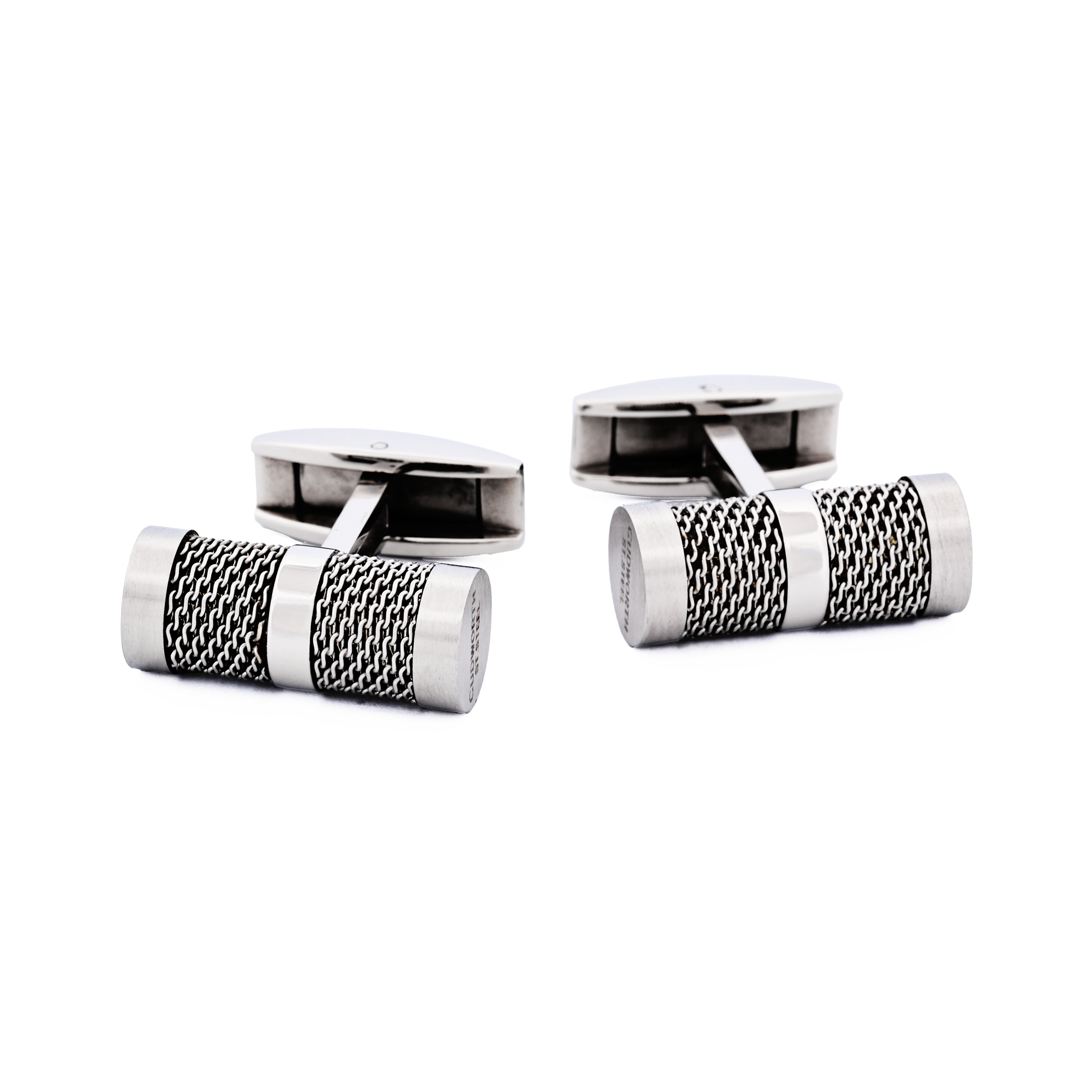 Stainless Steel/Mesh Cufflinks