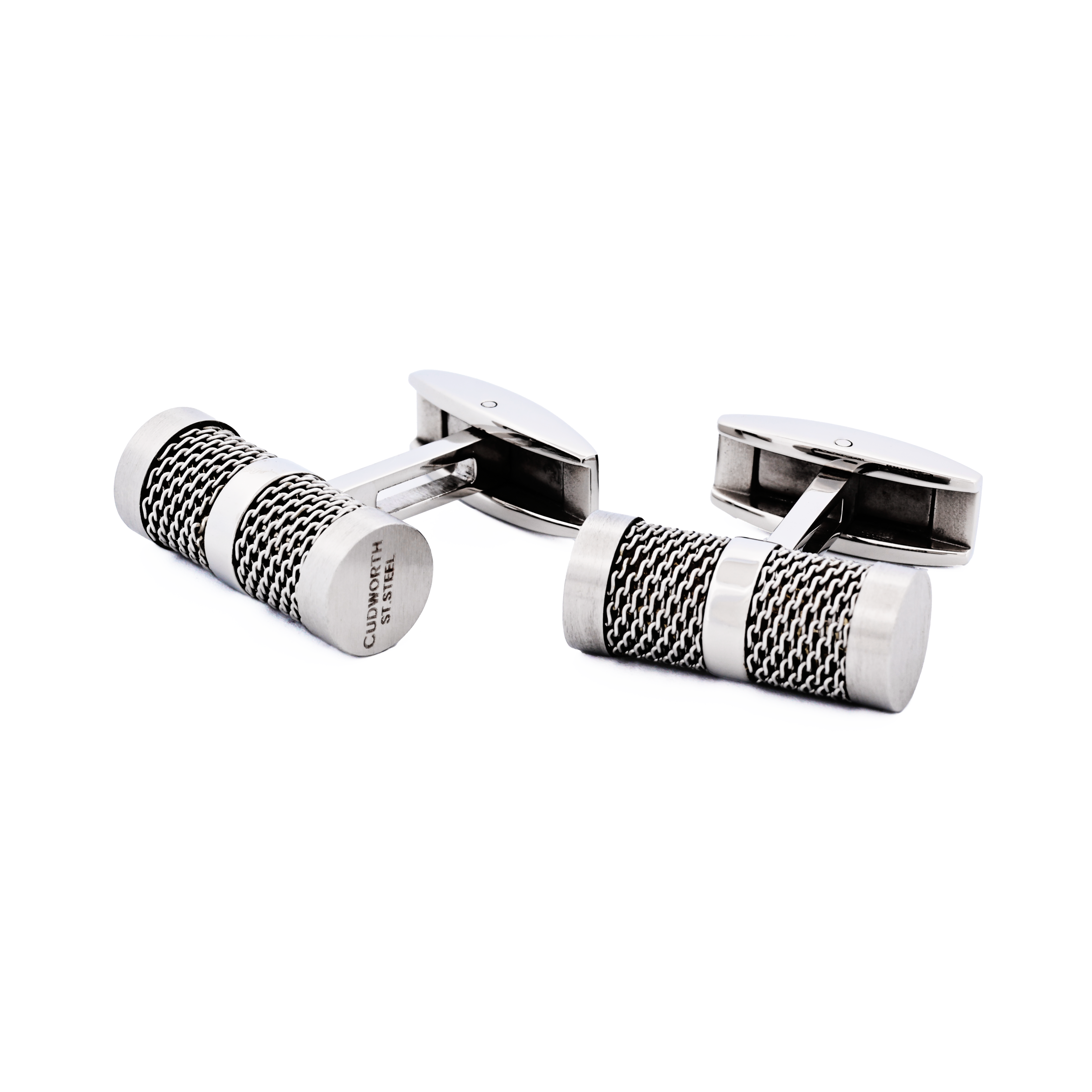 Stainless Steel/Mesh Cufflinks