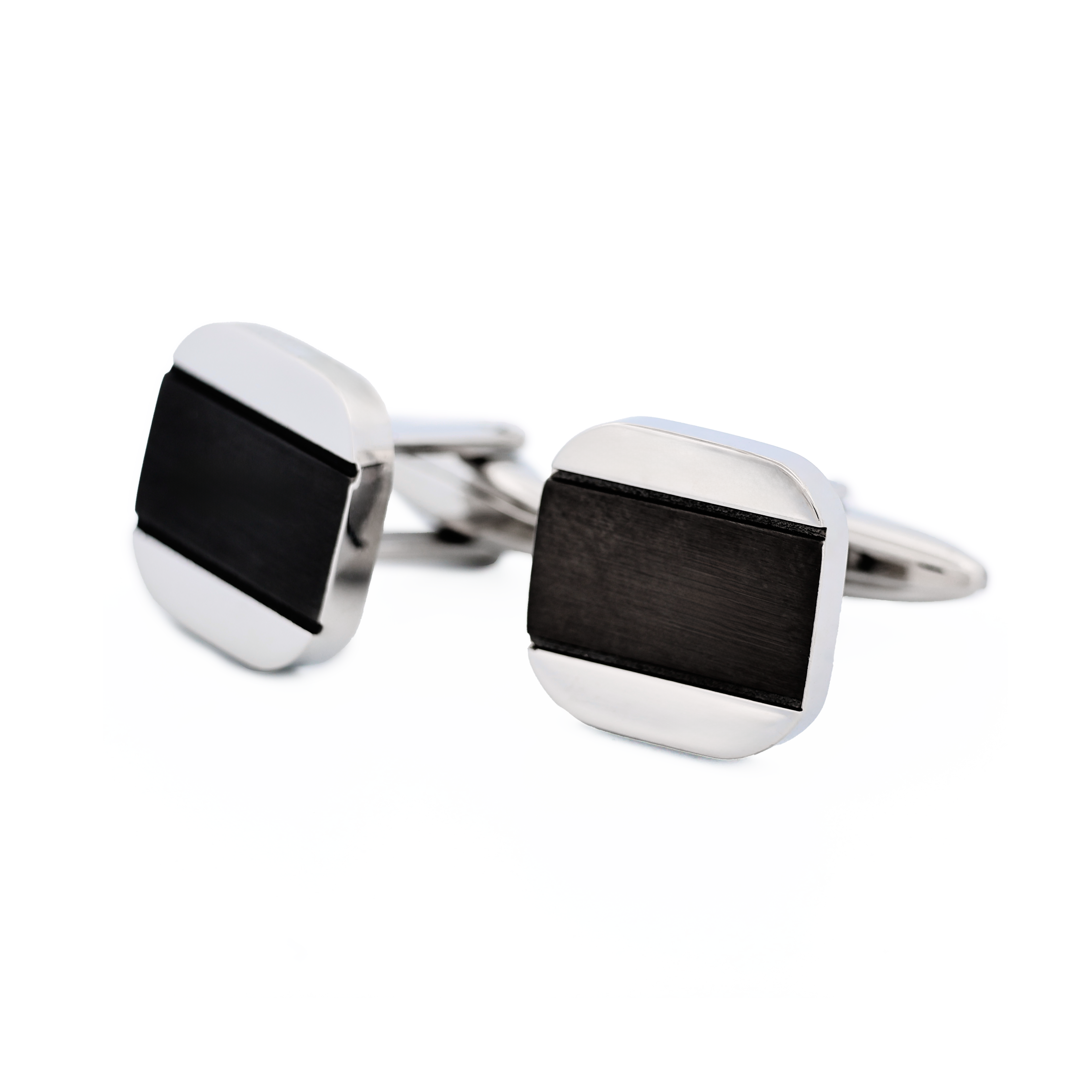 Stainless Steel Ion Plated Gun Cufflinks