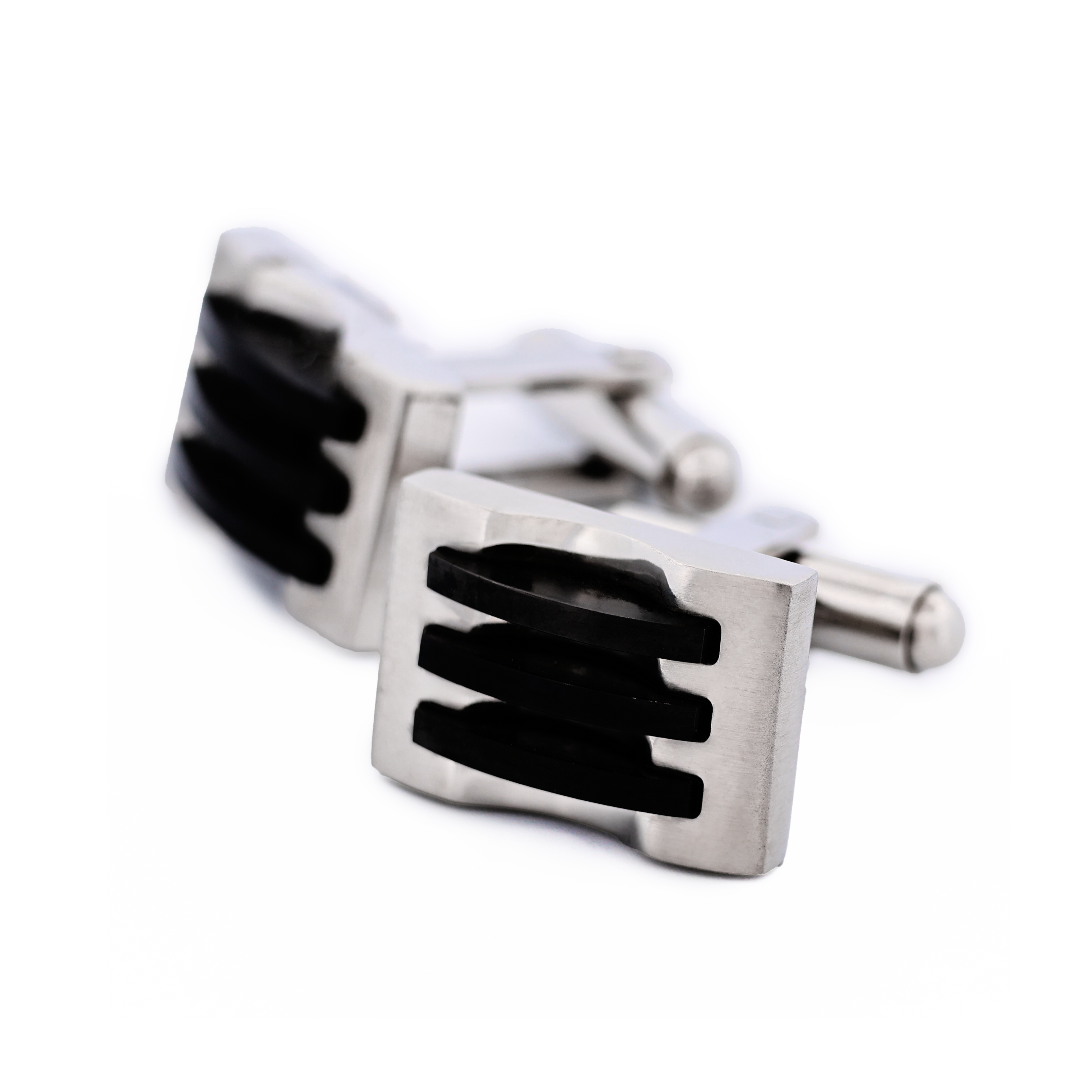 Stainless Steel Ion Plated Black Cufflinks