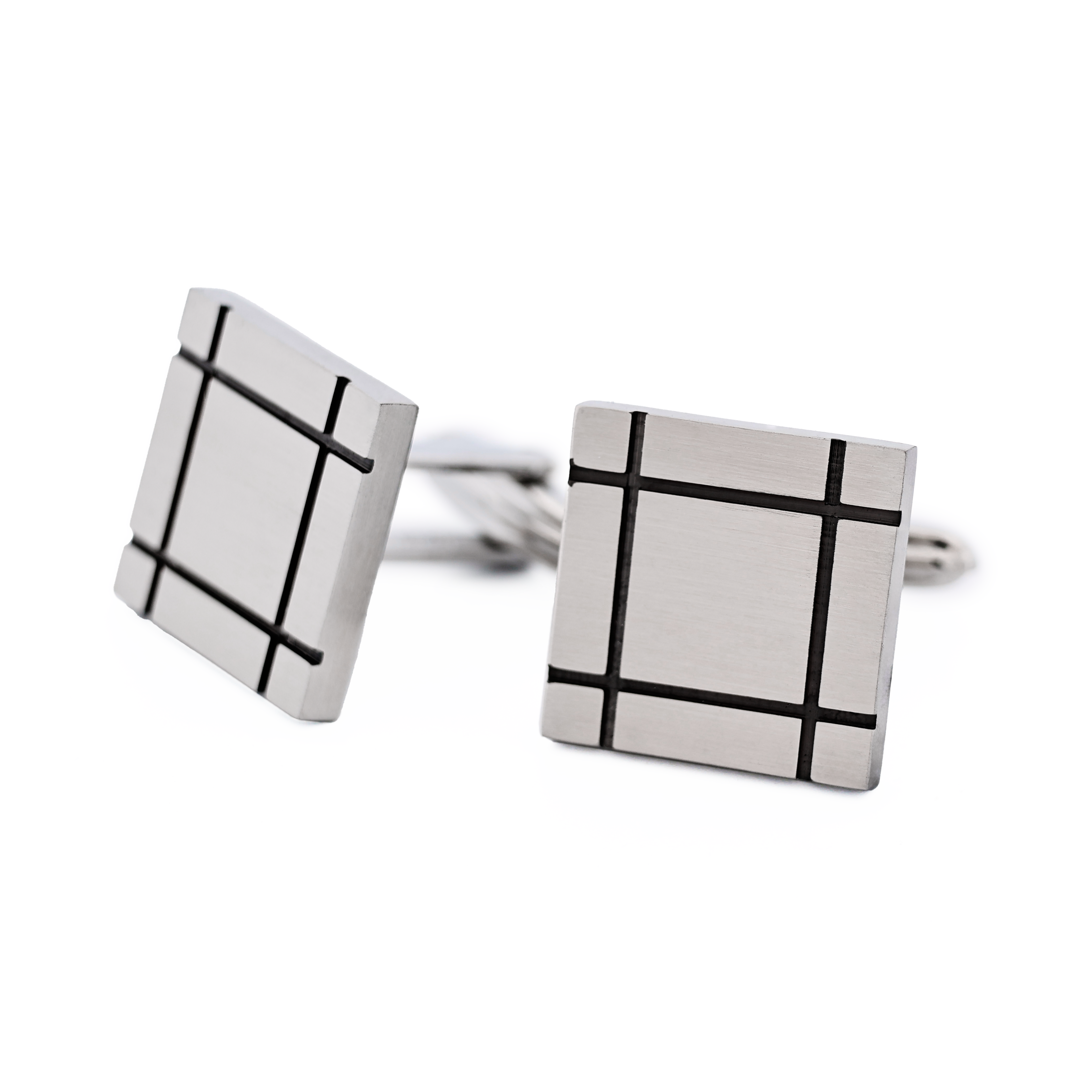Stainless Steel Ion Plated Gun Cufflinks