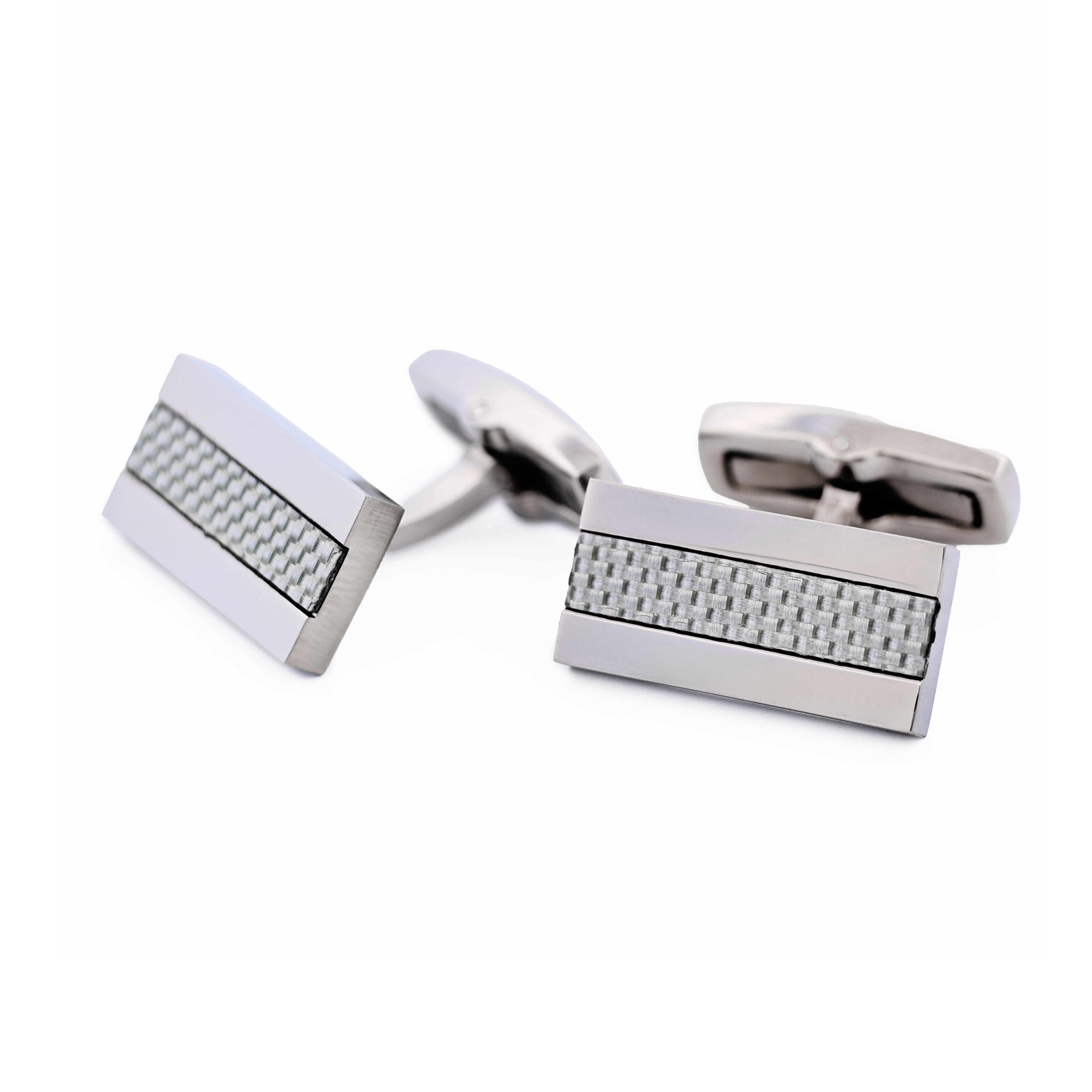 Stainless Steel Fibreglass Cufflinks