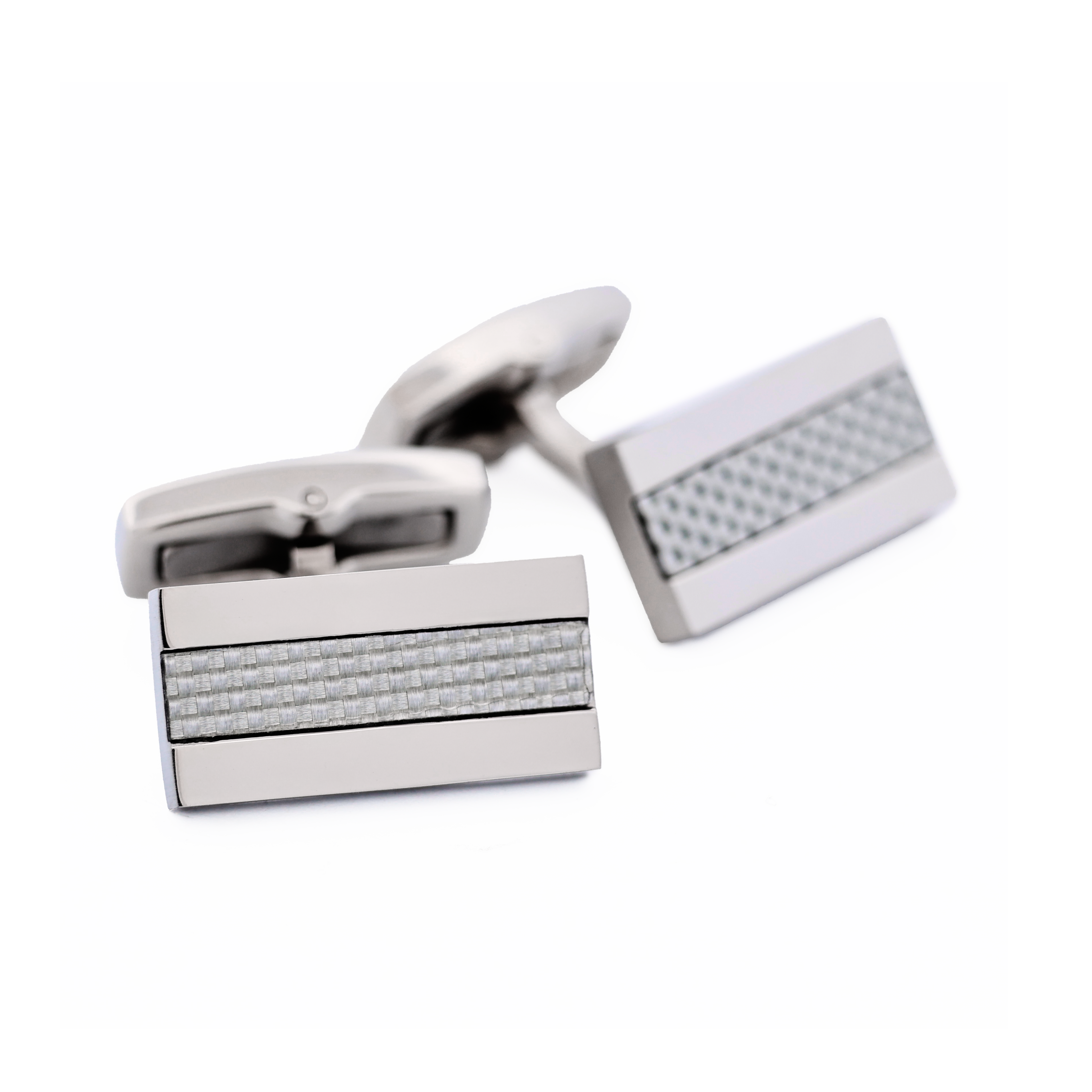 Stainless Steel Fibreglass Cufflinks