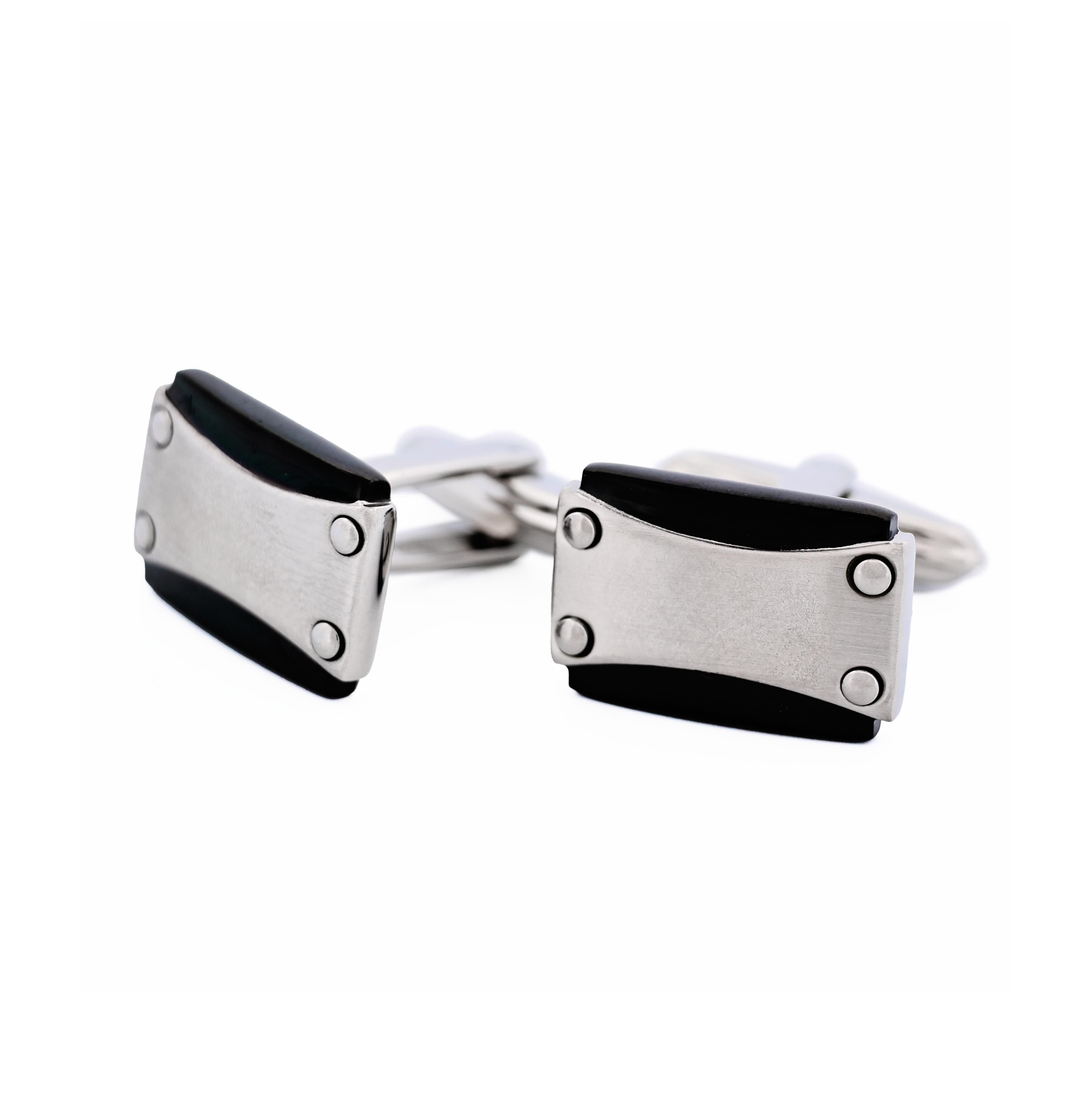 Stainless Steel Ion Plated Gun Cufflinks