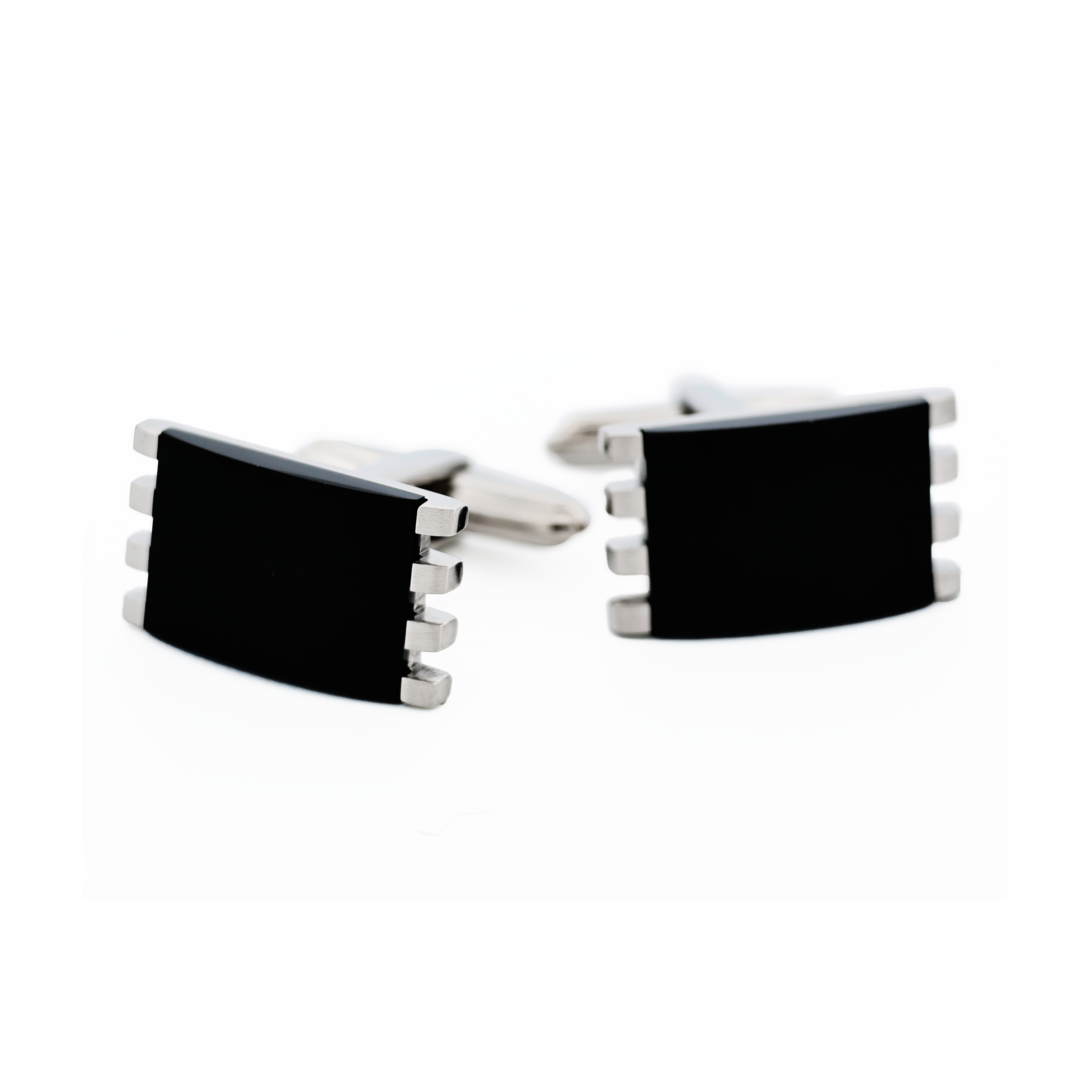 Stainless Steel Onyx Cufflinks