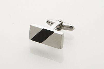 Stainless Steel Carbon Fibre Cufflinks