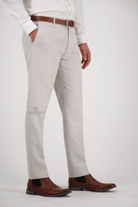 Jesse Slim-Fit Pant ECR-SL1  Ecru SL1-Jesse Slim Fit Pant Slim Fit 2 Jetted Hip Pockets Half Lined 100% Linen Finished Leg 87 cm in leg  $130.00 AUD