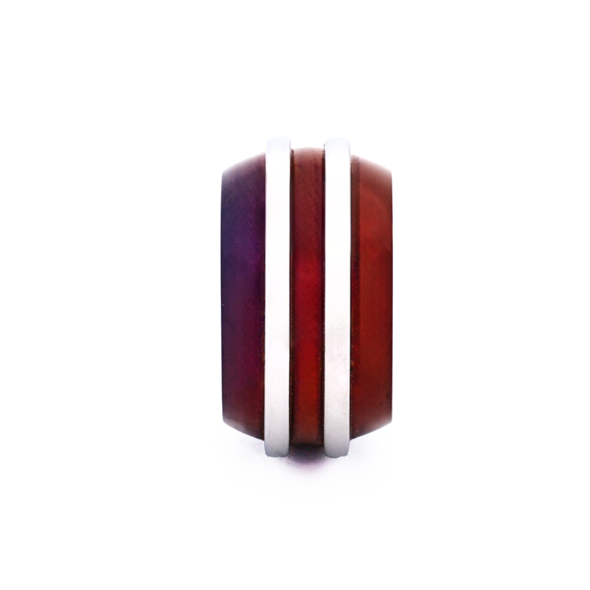 Steel Ion Plated Purple Bead