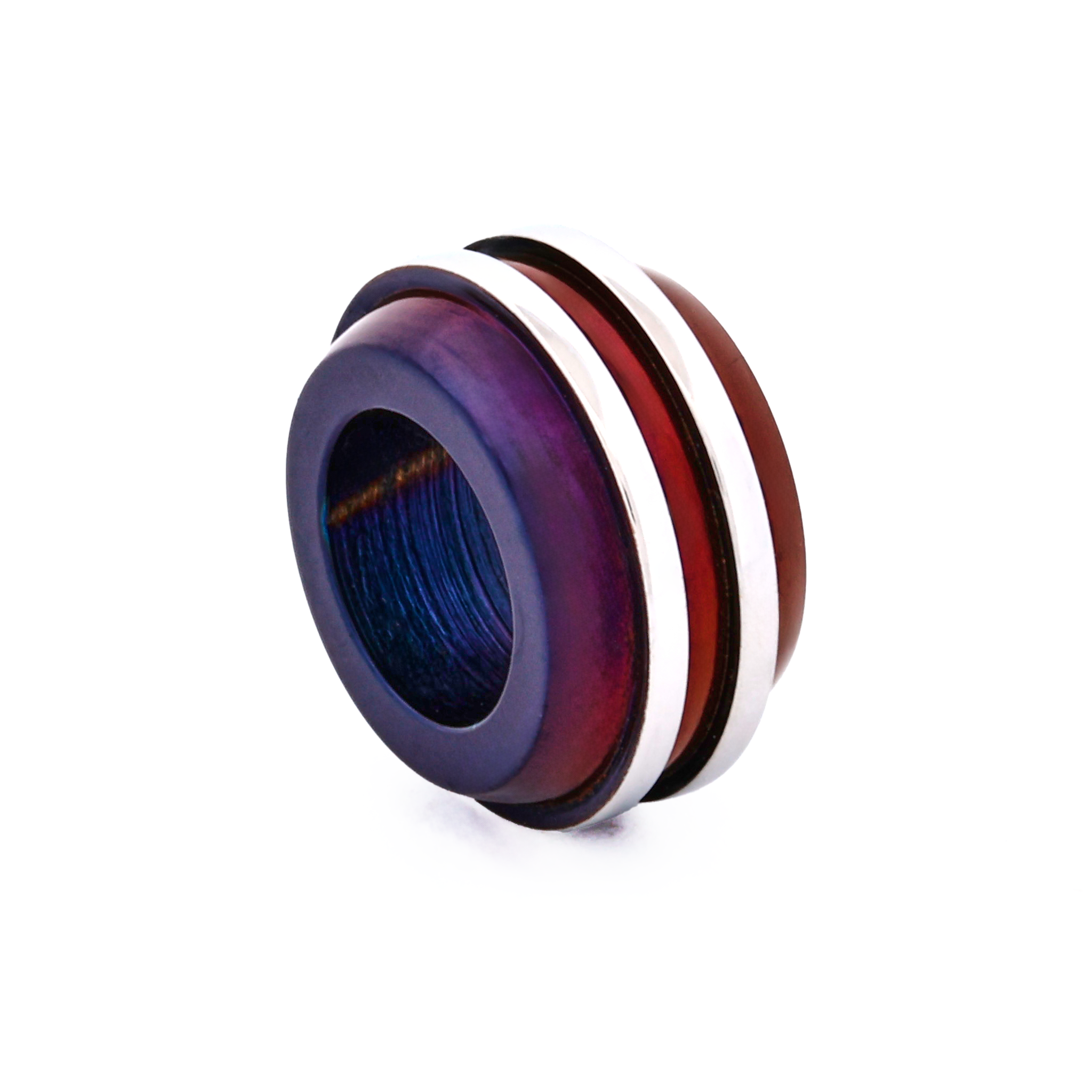 Steel Ion Plated Purple Bead