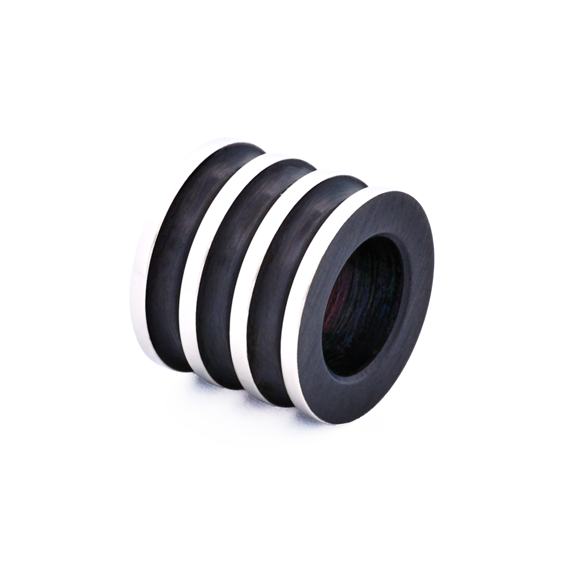 Steel Ion Plated Black Bead
