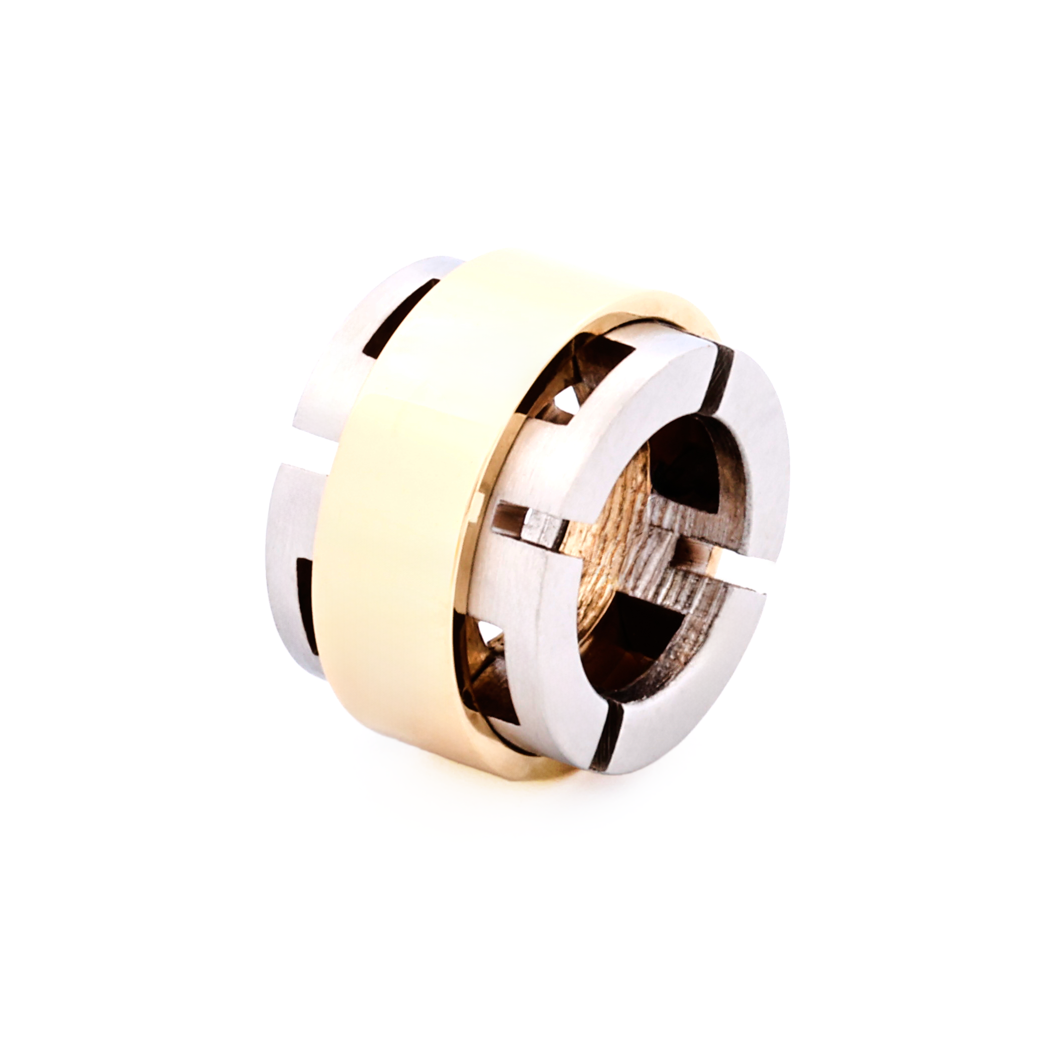 Steel Ion Plated Gold Bead