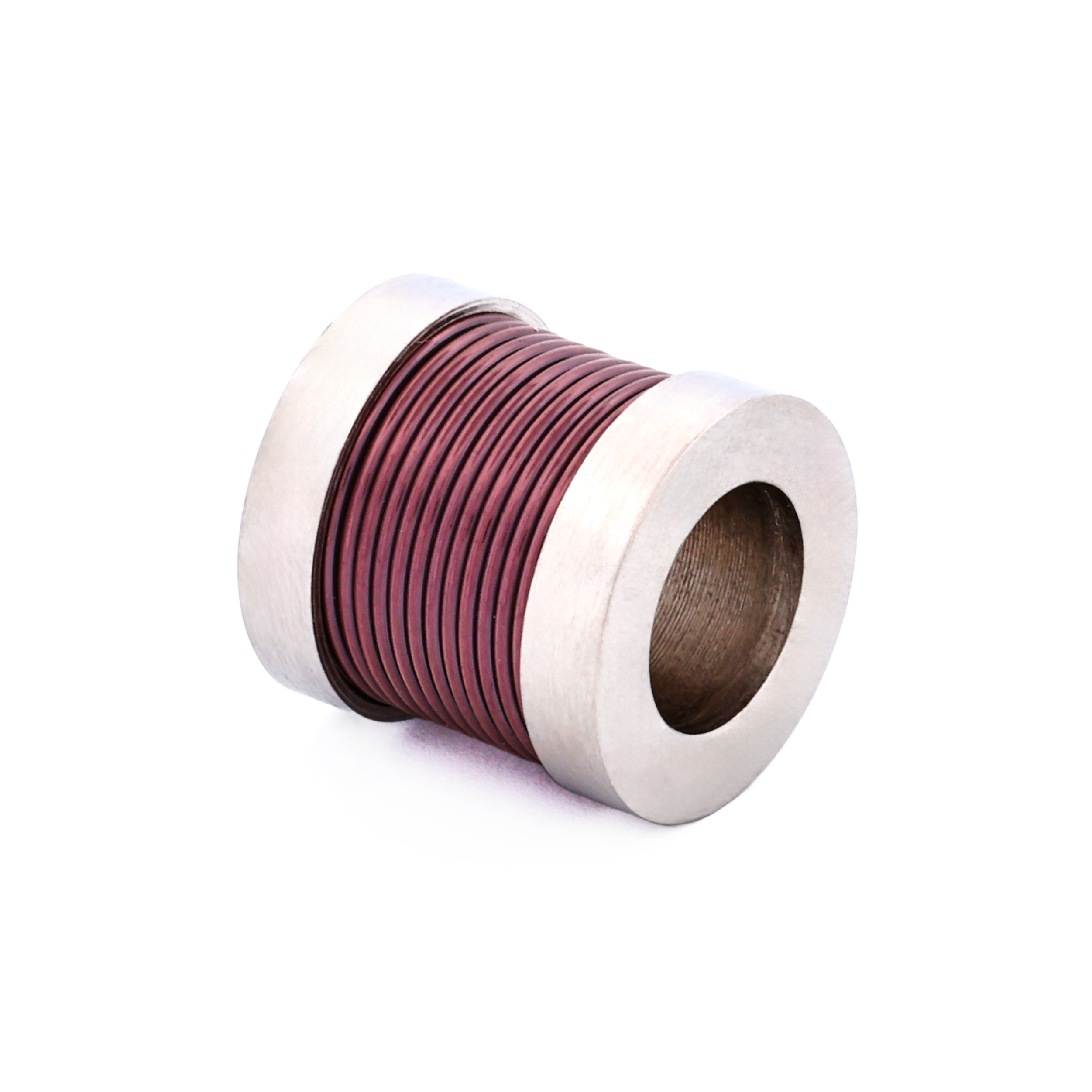 Steel Ion Plated Brown Bead