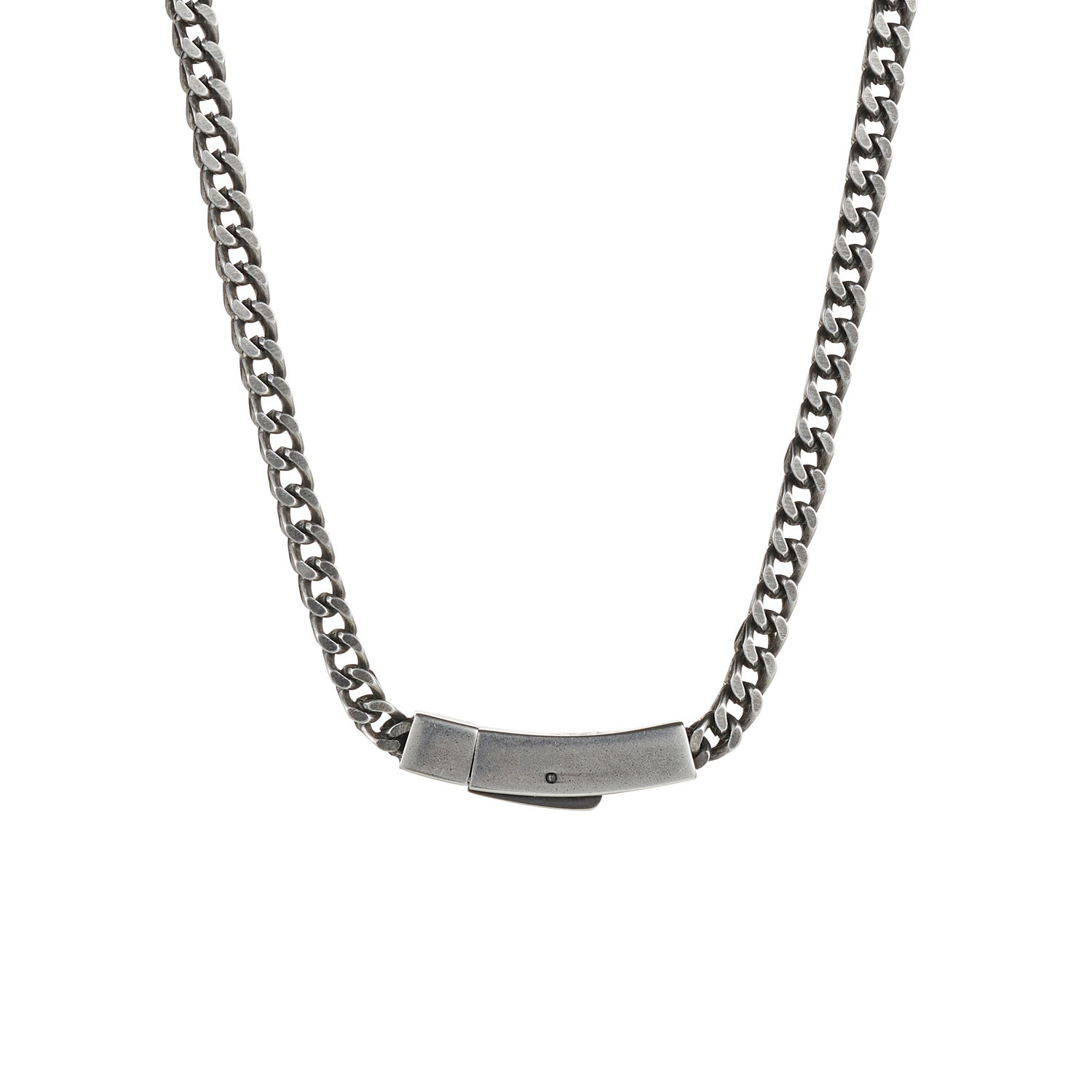 Ion plated Gun Metal Stainless Steel Thick curb Link Neck Chain
