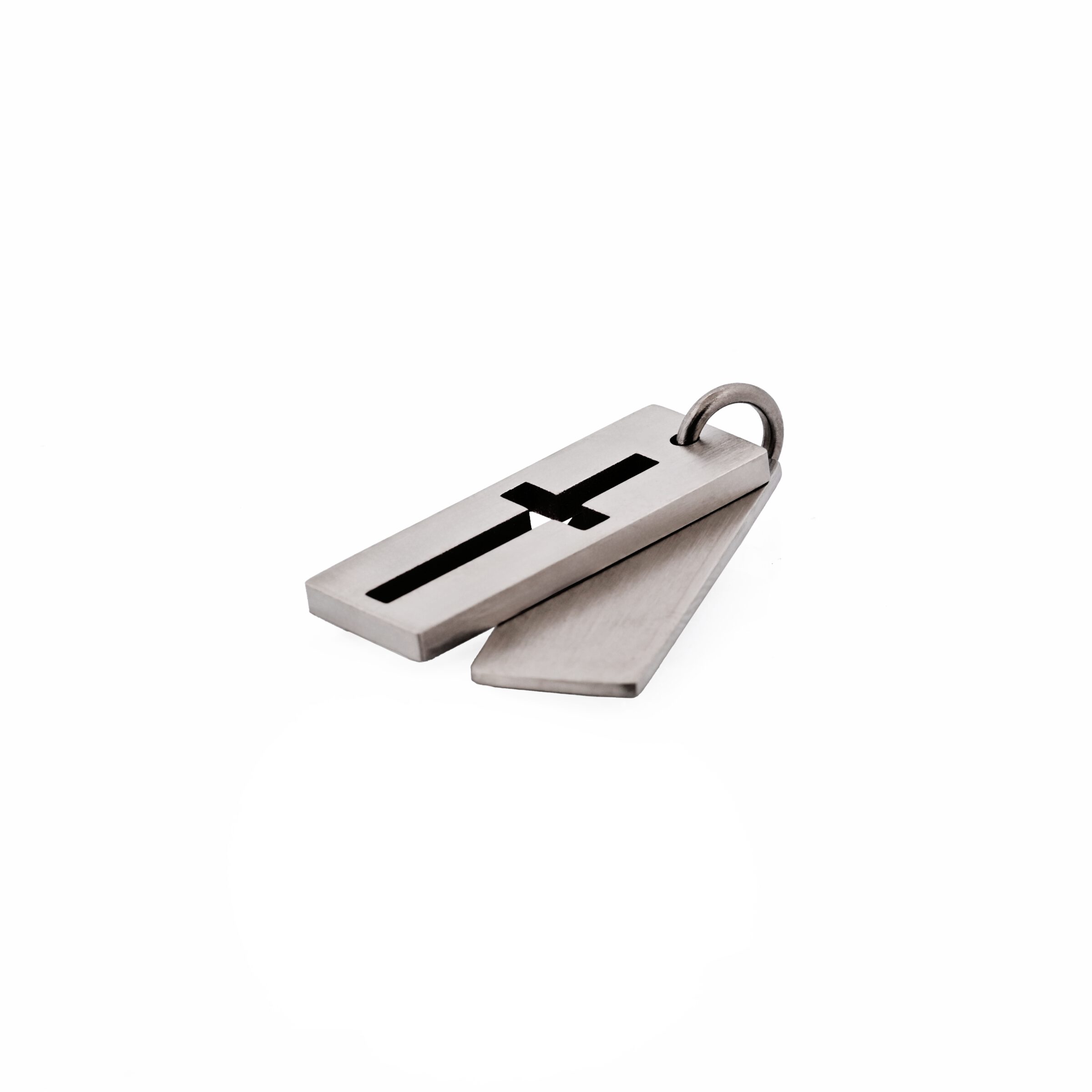 Stainless Steel Dog Tag Cross