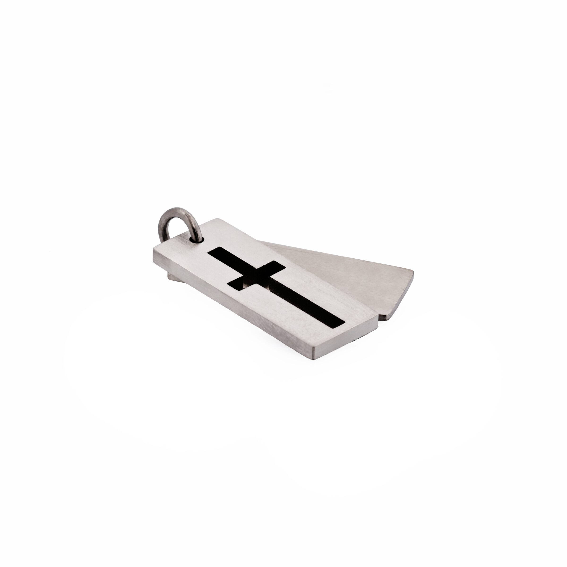 Stainless Steel Dog Tag Cross