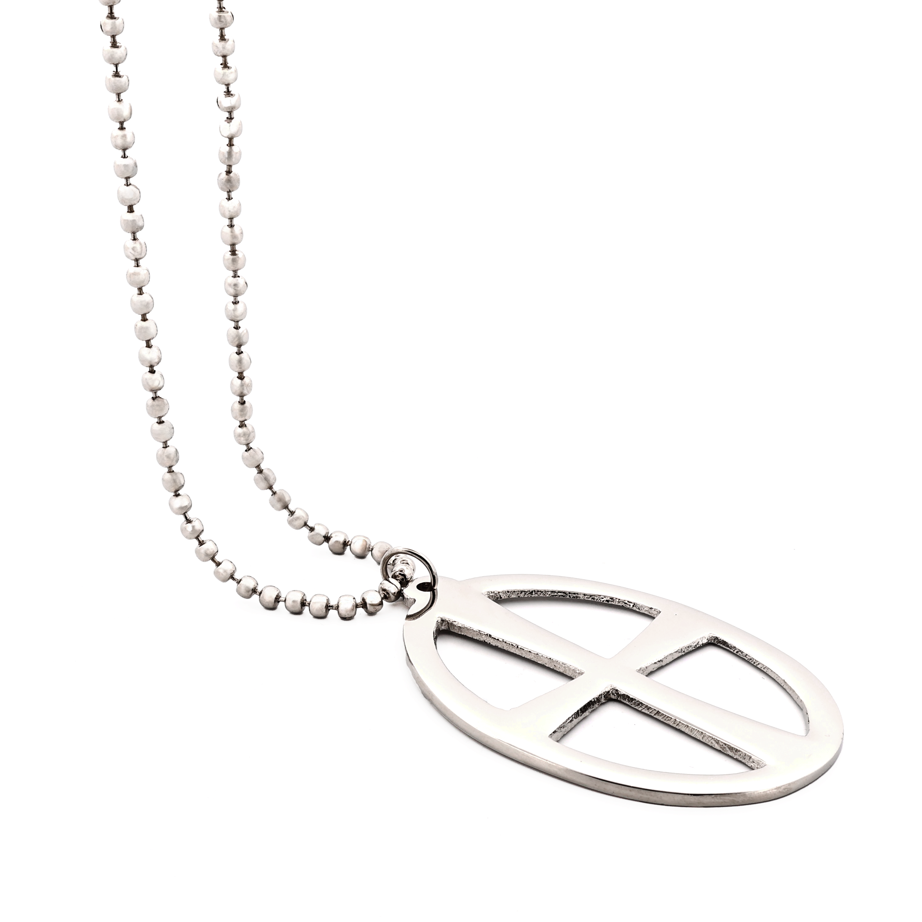 Oval Cross Chain Pendant