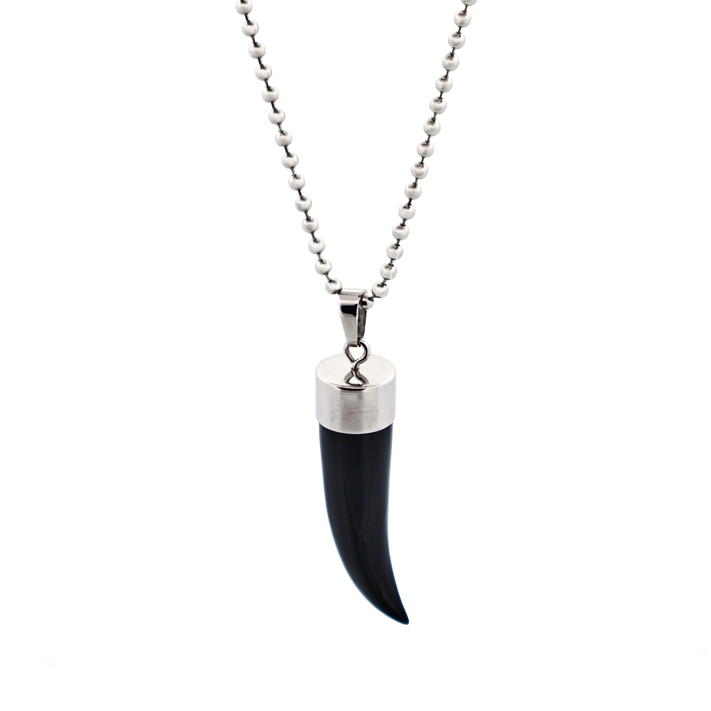 Black Shark S Tooth Pendant