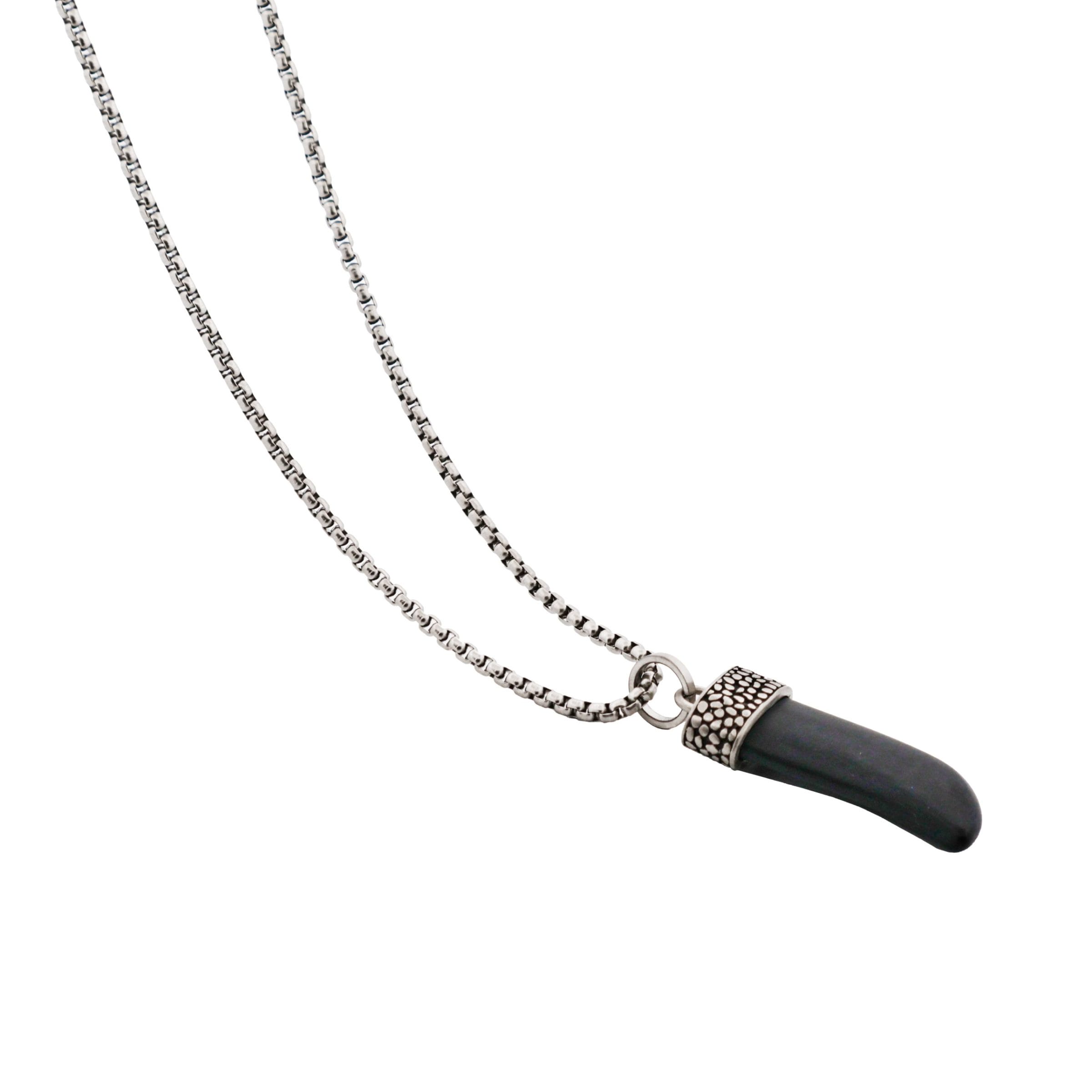 Agate Shark S Tooth Pendant