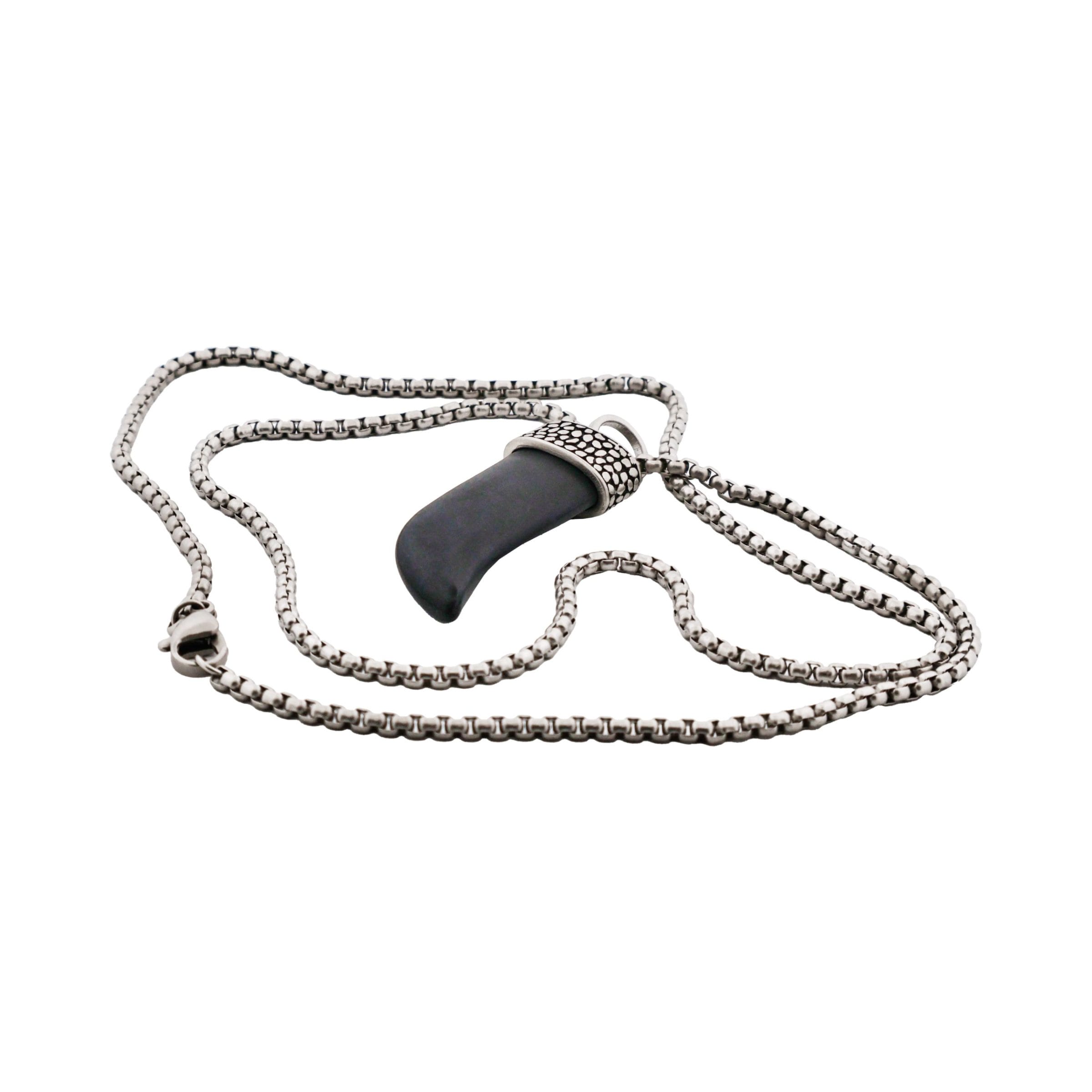 Agate Shark S Tooth Pendant