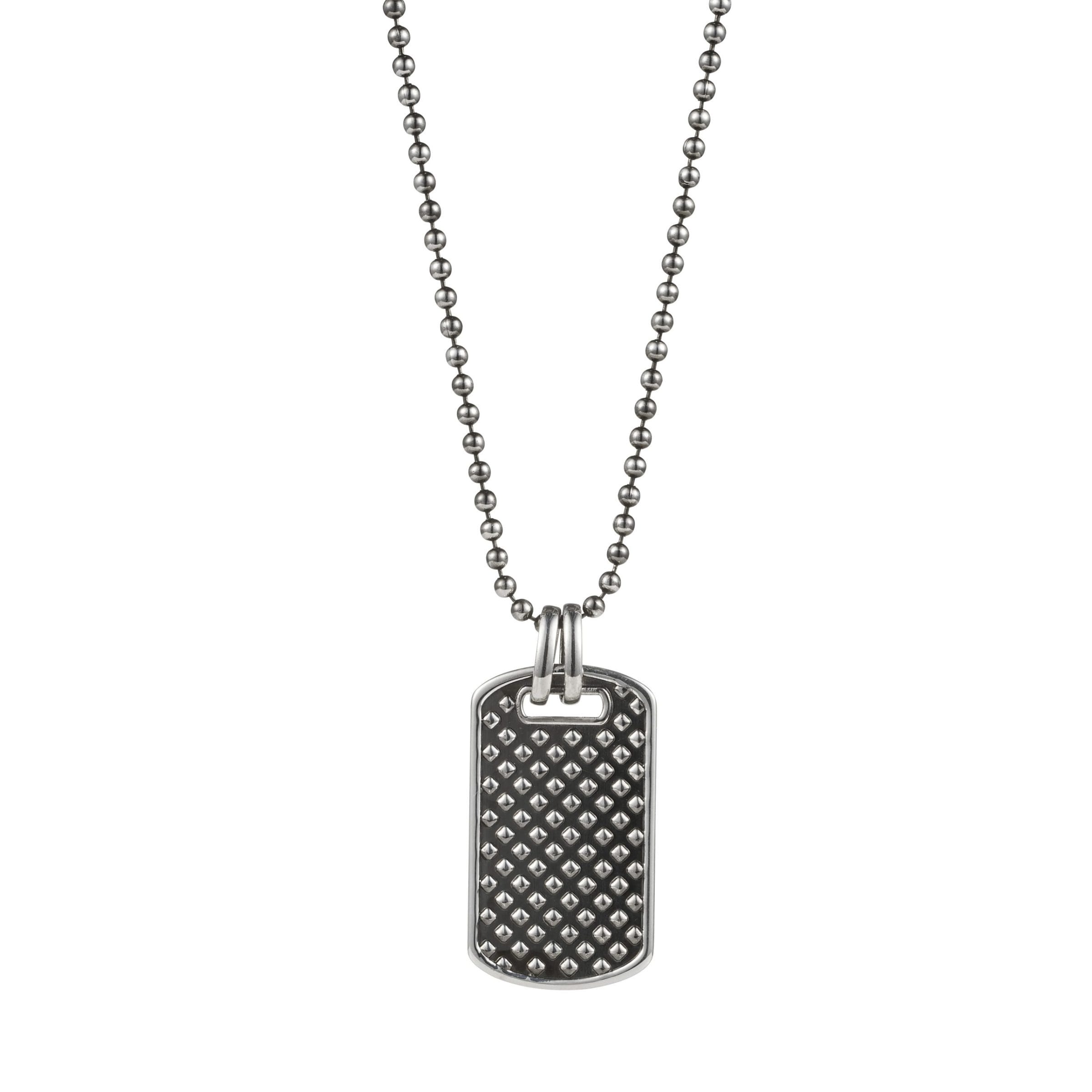 Sterling Silver Oxidised Dog T