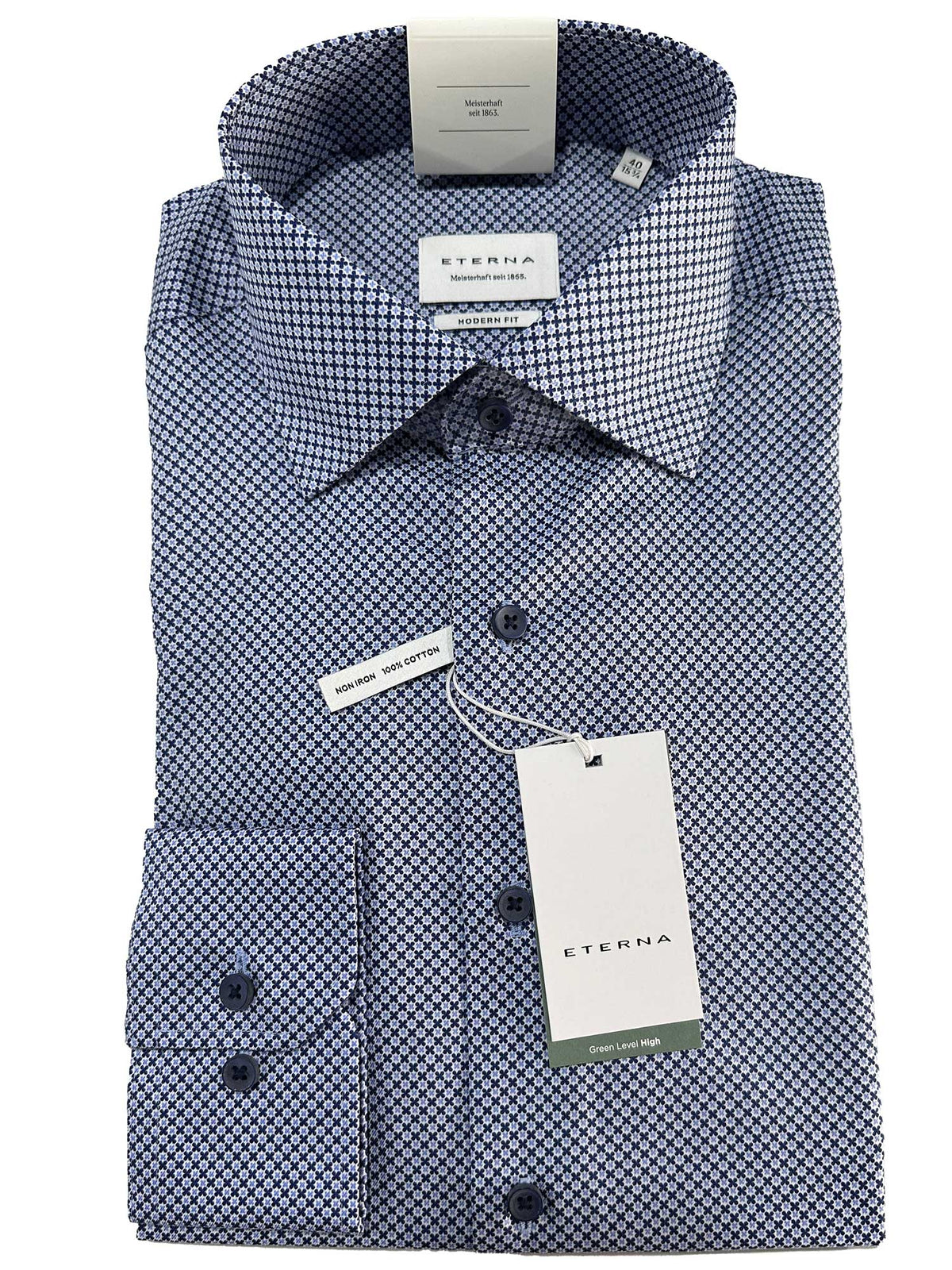 4002/16  https://harrysformenswear.com.au/products/4002-16  Eterna Shirts made with super fine cotton. ETERNA produces a wide range of high quality non-iron shirts and blouses. The extensive range includes: Comfort Fit , Modern Fit, Premium, Slim Fit and Super Slim Shirts. The ETERNA collection is based on 100 percent “ fine cotton”, a high-value and non-iron cotton. The fabric…